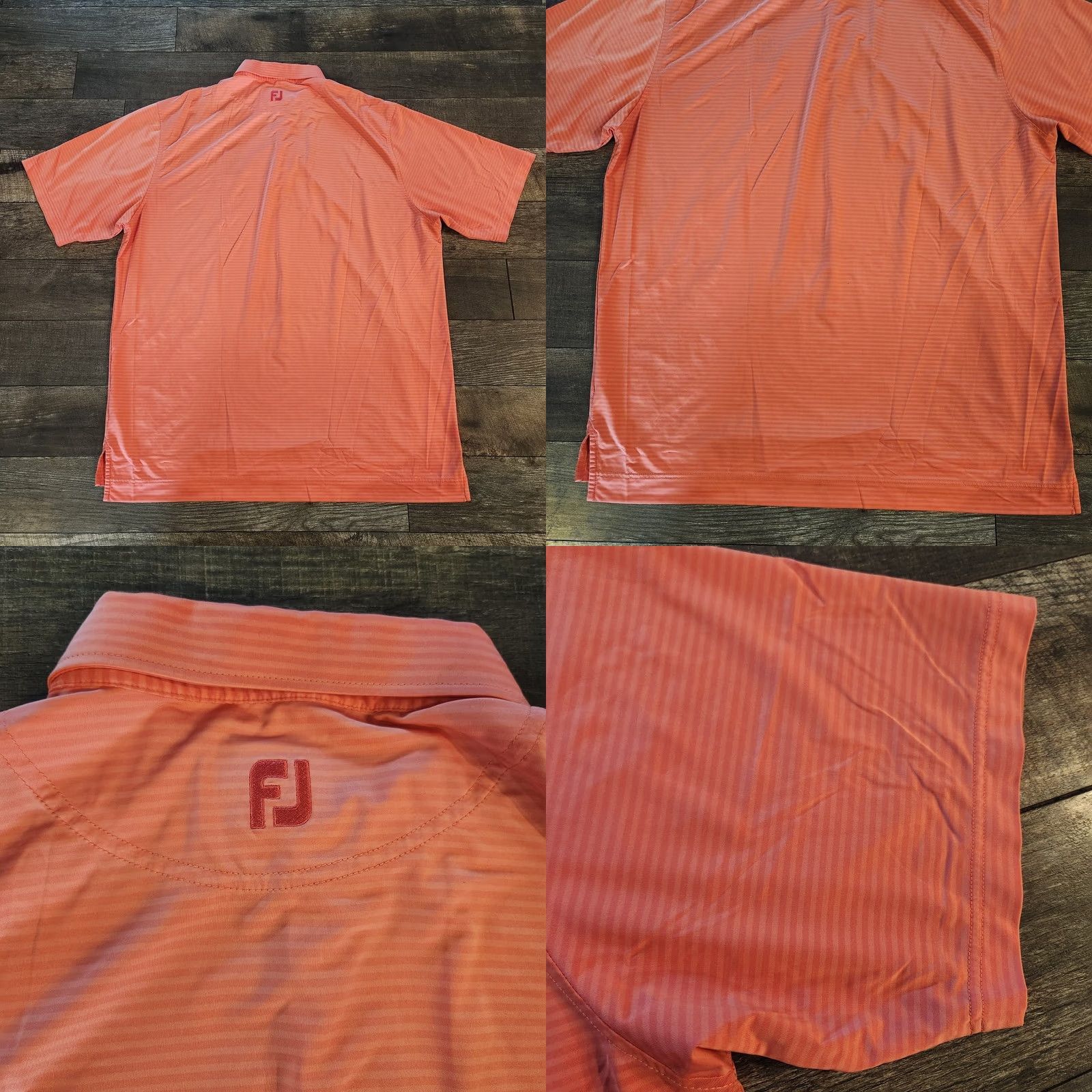 Footjoy FootJoy TCP Polo Shirt Mens 2XL Coral Tournament Players Club Performance Polo Shirt Short Sleeve Logo Mens 2XL Coral Golf Size US XXL / EU 58 / 5 - 8 Thumbnail