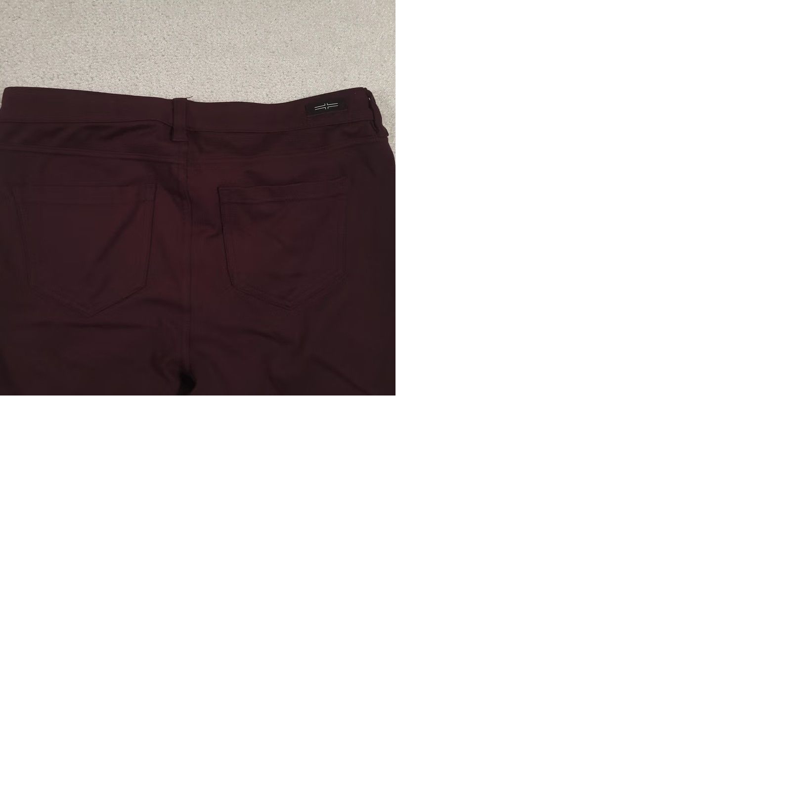 Vintage Liverpool Jeans Womens Skinny Pants Denim 10 Aubergine Burgundy Zip Five-Pocket Slim Rise Mid 29in Inseam Dark Dye Size 32" / US 10 / IT 46 - 9 Thumbnail