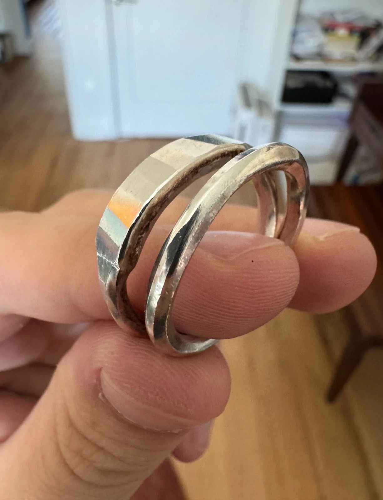 Werkstatt Munchen Forged Cross Ring (L/11) Sterling Silver | Grailed