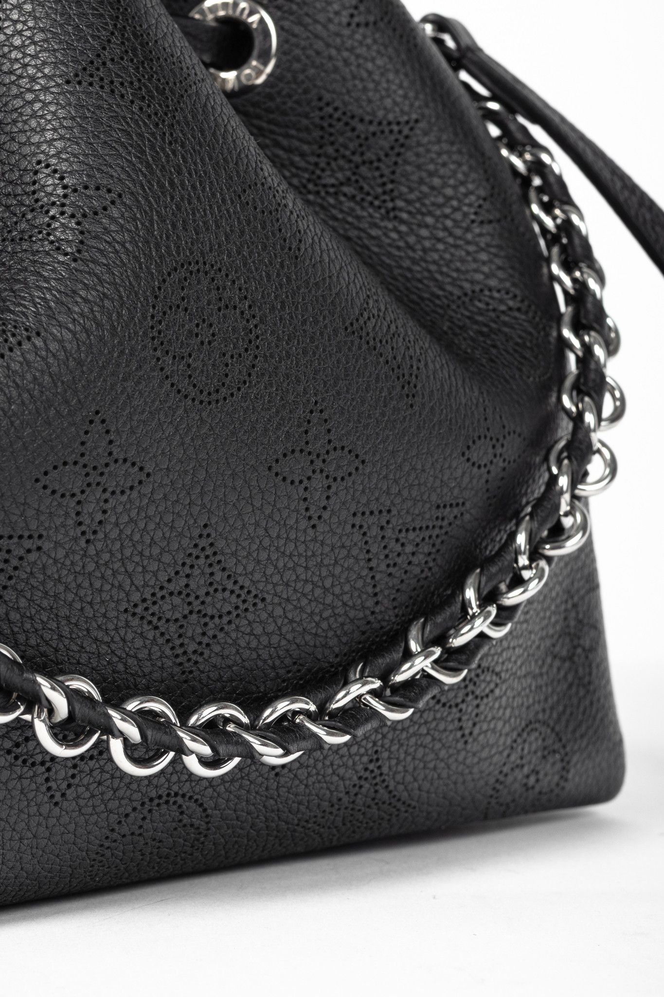 Louis Vuitton Louis Vuitton Bella Black Mahina Leather Bucket Bag Size ONE SIZE - 10 Thumbnail