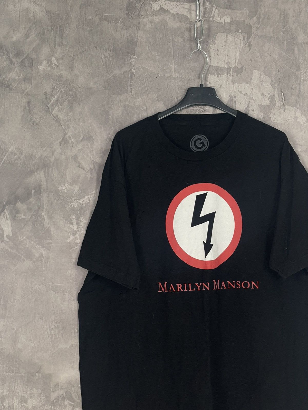 Band Tees × Marilyn Manson × Vintage Marilyn Manson Big Logo Vintage T Shirt by Rock Yeah Size US XL / EU 56 / 4 - 3 Thumbnail