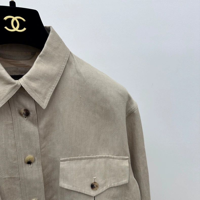 Loro Piana LORO PIANA size40 Flax hunting jacket Size US L / EU 52-54 / 3 - 3 Thumbnail