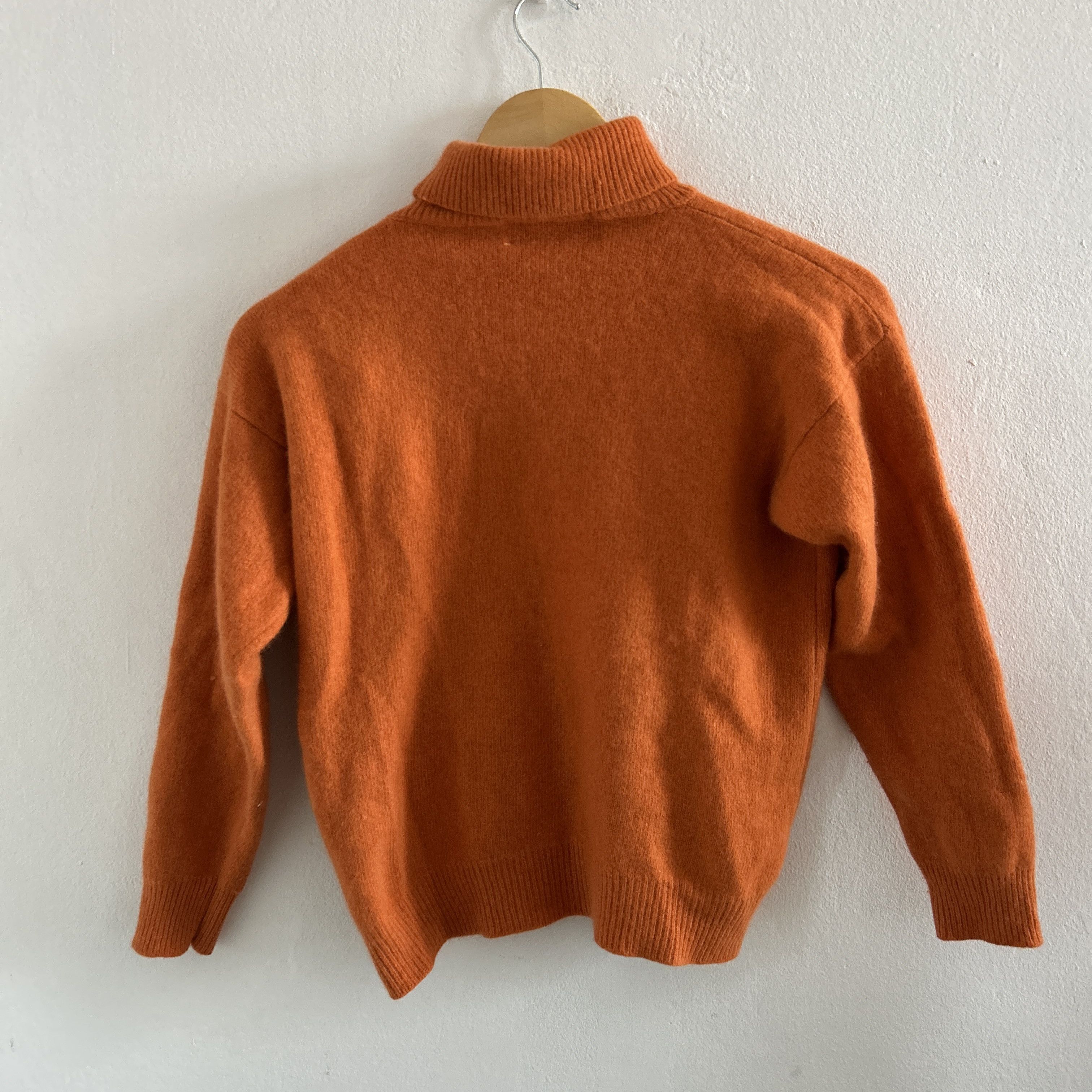 Vintage Vintage 70s Orange Turtleneck Sweater Size S / US 4 / IT 40 - 6 Thumbnail