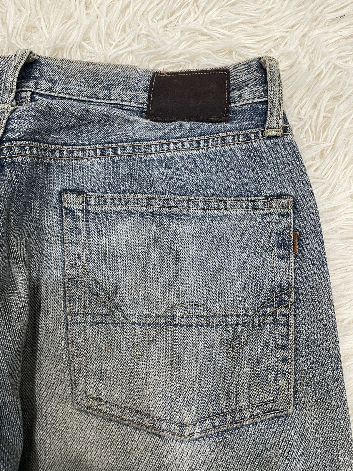 Edwin Final Drop‼️Distressed Vintage Edwin 505 Selvedge Denim Size US 32 / EU 48 - 17 Thumbnail