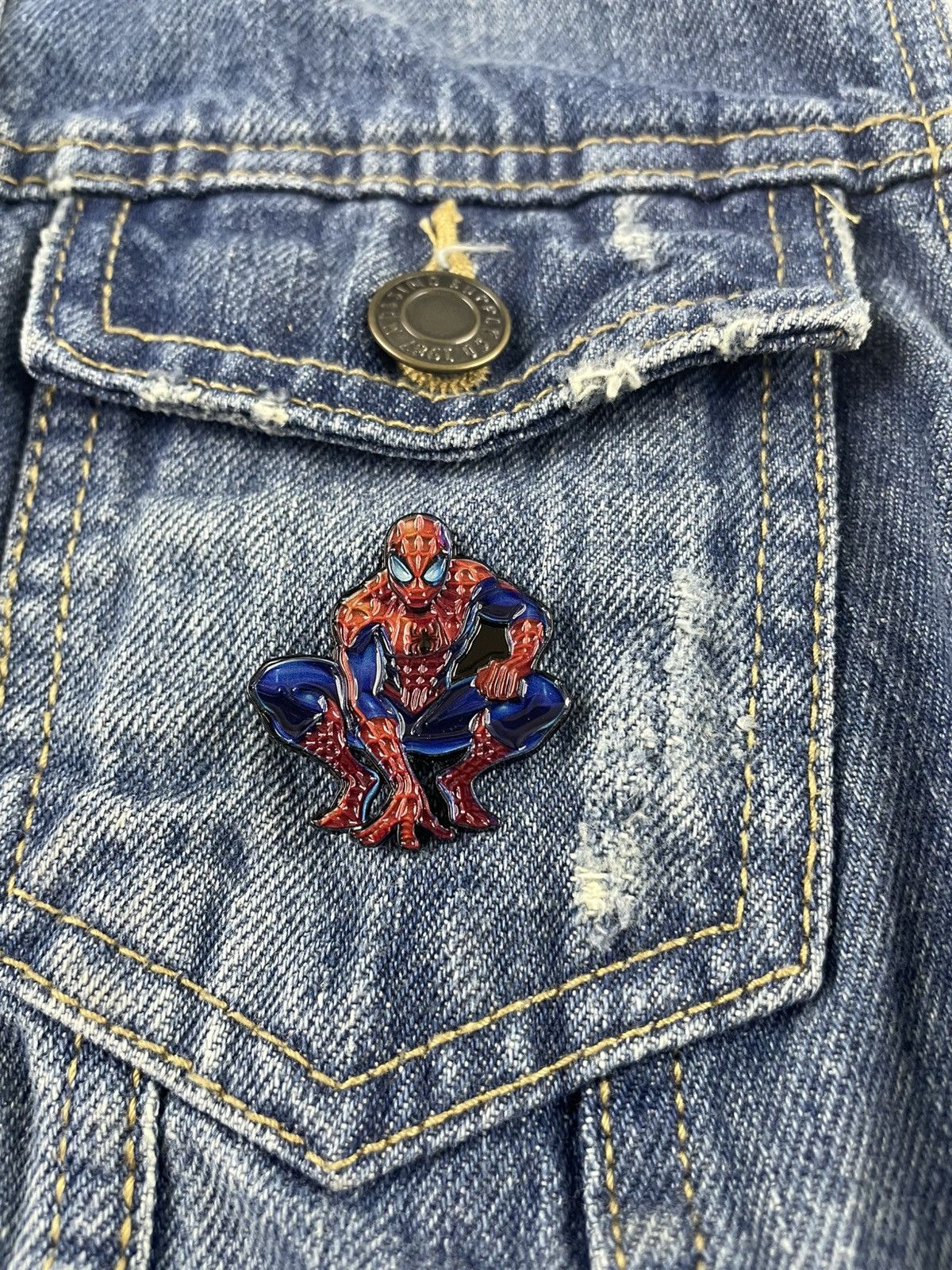 Other Spider-Man 1.5 Inch Enamel Pin Size ONE SIZE - 10 Thumbnail