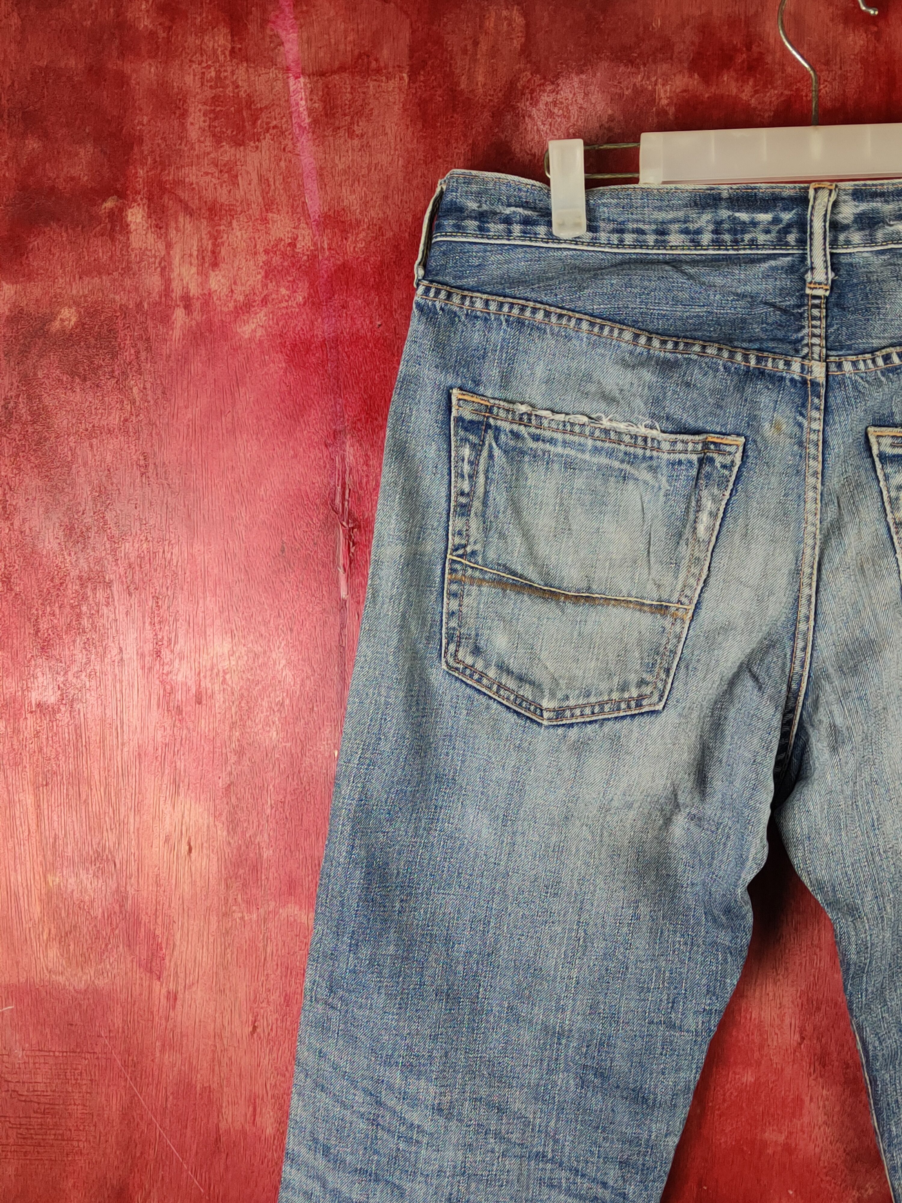 Abercrombie & Fitch Abercrombie & Fitch Blue Distressed Ripped Jeans #S2329 Size US 32 / EU 48 - 8 Thumbnail