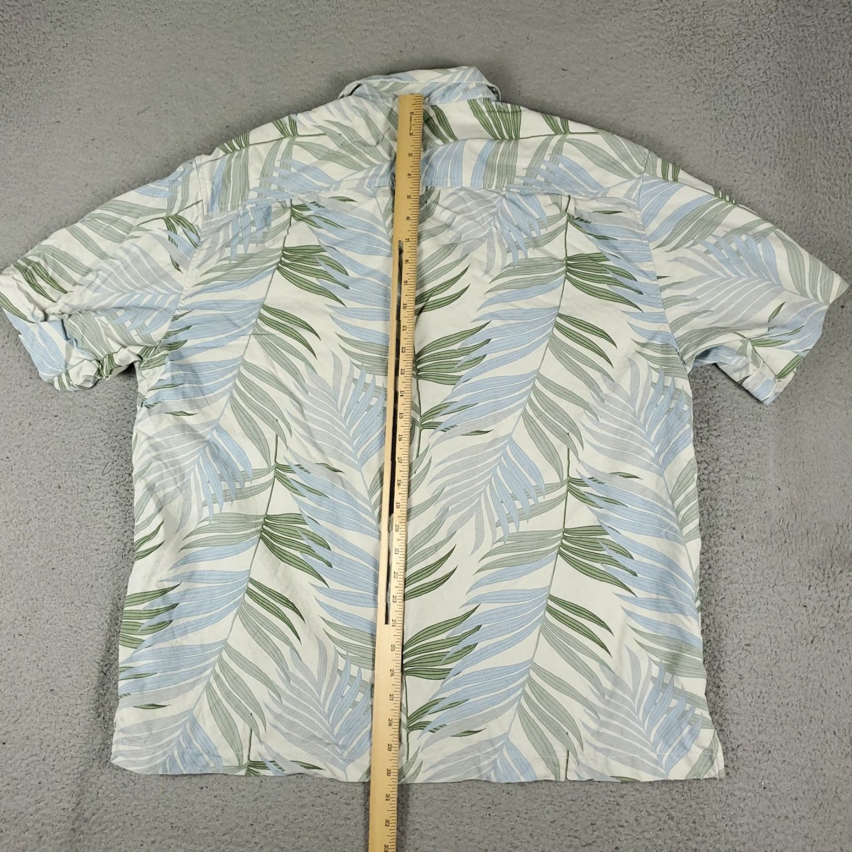 Tommy Bahama Tommy Bahama Shirt Mens XL Blue Leaf Print Silk Hawaiian Button Up Shirt Size US XL / EU 56 / 4 - 5 Thumbnail
