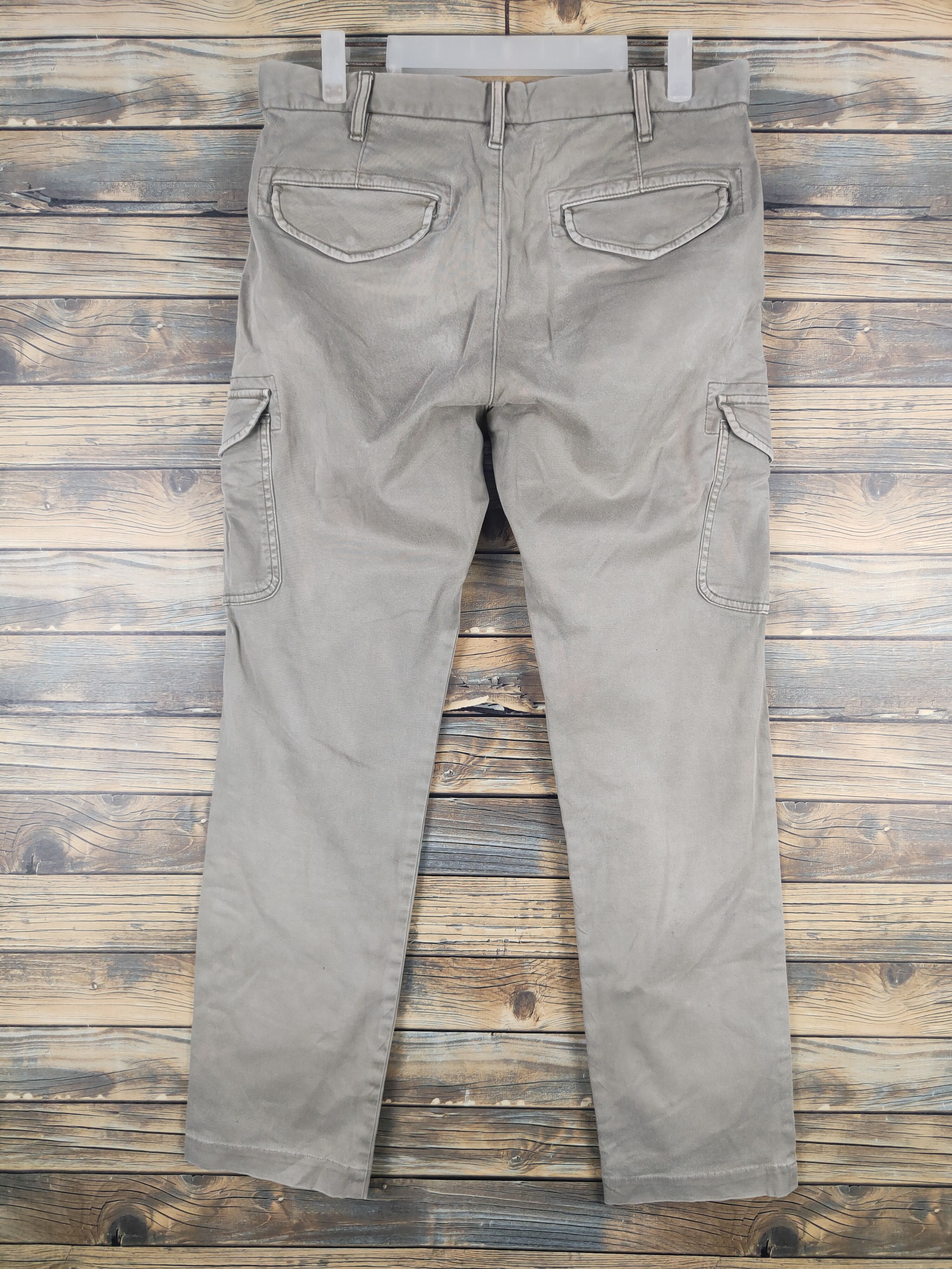 Japanese Brand DL Uniqlo Beige Multipocket Tactical Cargo Pants #1580 Size US 31 - 7 Thumbnail