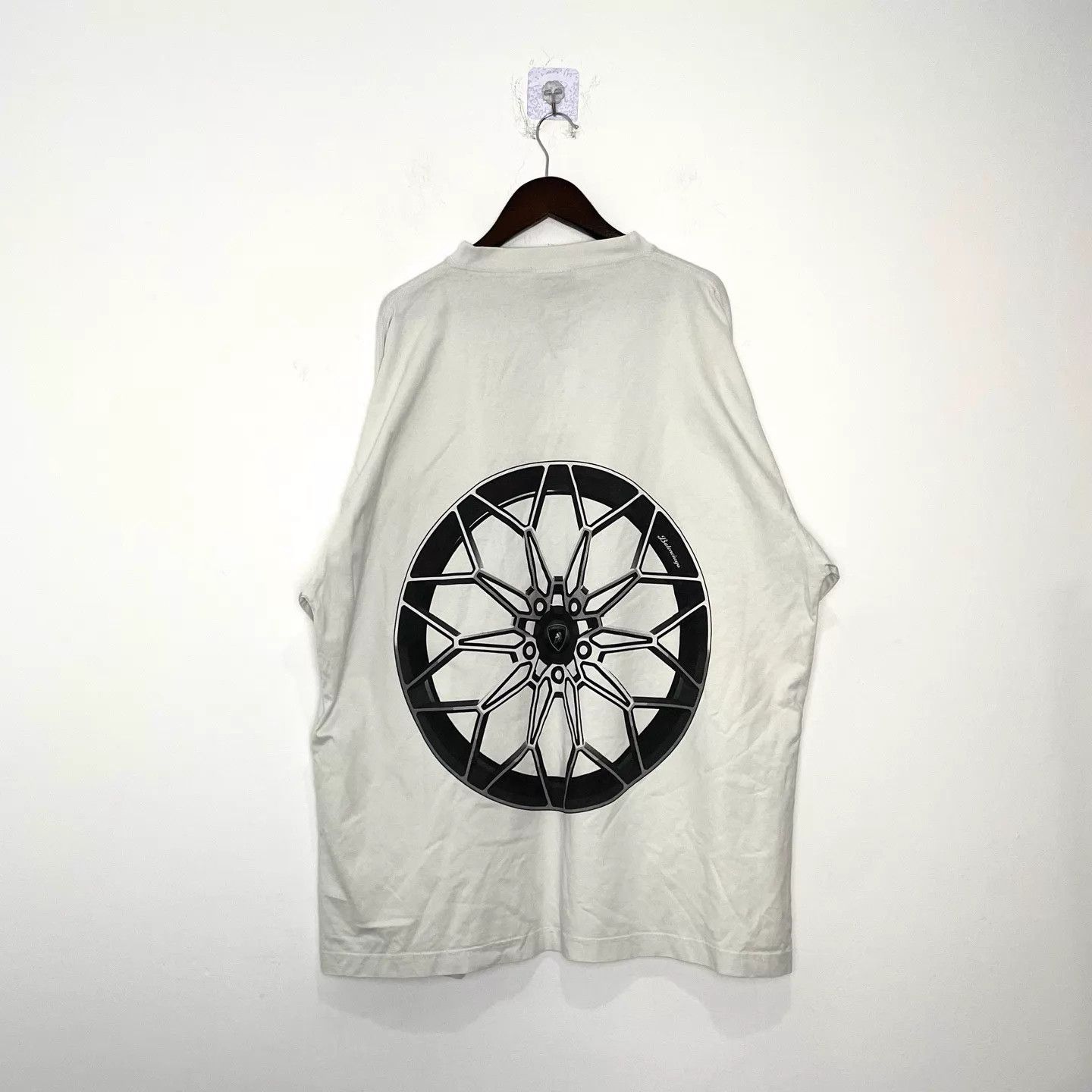 Balenciaga Balenciaga x Lamborghini Car Print Oversized SS Tee Size US M / EU 48-50 / 2 - 2 Thumbnail