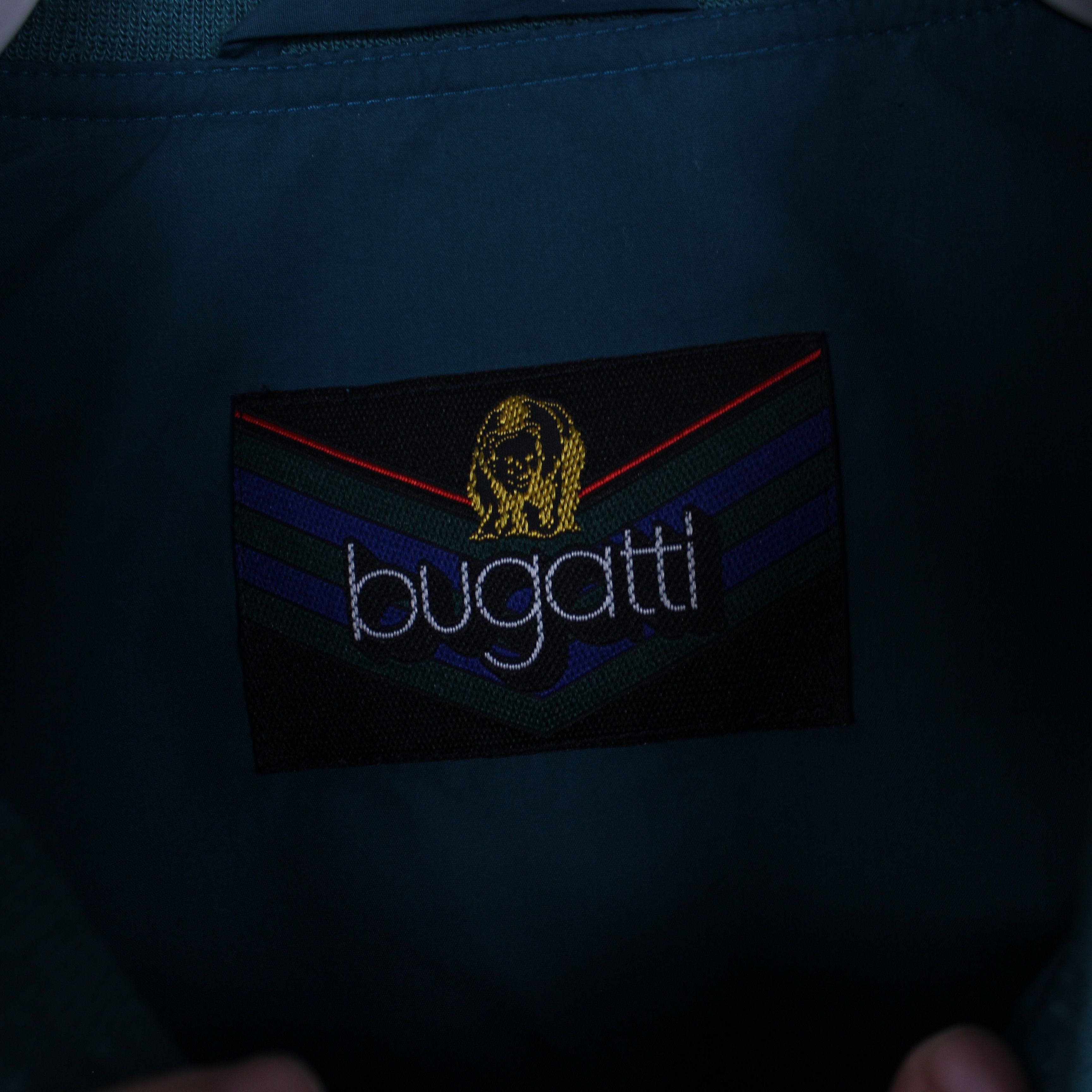 Bugatti Buggati jacket silk men green vintage M L Size US M / EU 48-50 / 2 - 4 Thumbnail