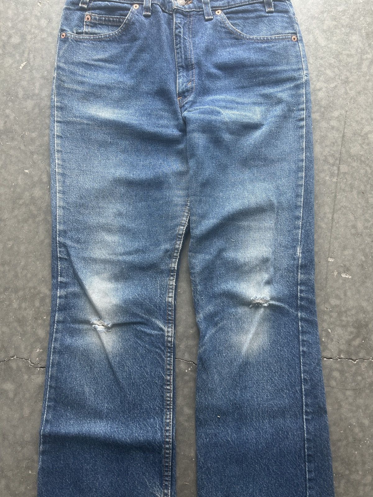 Levi's × Vintage Vintage 90s Levi’s 517 Orange Tab Denim Jeans 33x30 Size US 33 - 4 Thumbnail