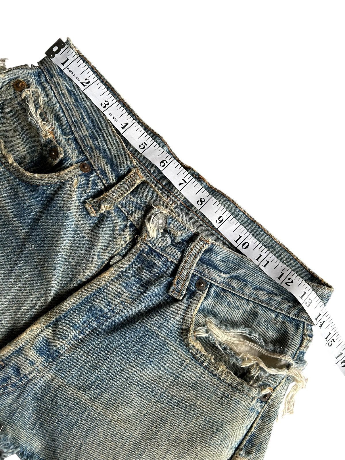 Levi's 60s-70s THRASHED Levi's 6 Selvedge Vintage Denim Jeans Size US 28 / EU 44 - 17 Thumbnail