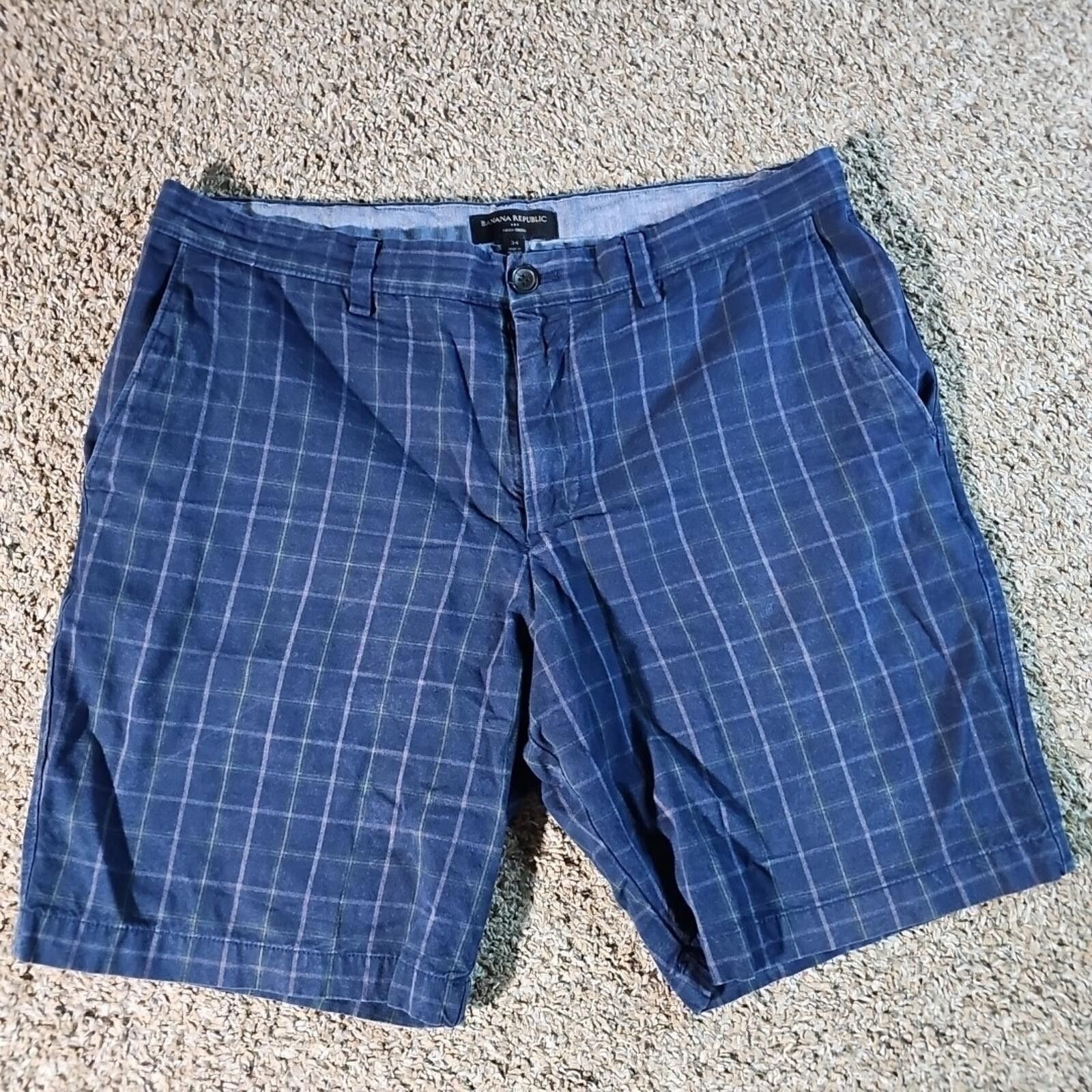 Banana Republic Men’s Banana Republic Navy Aiden Shorts Size 34 Size US 34 / EU 50 - 1 Thumbnail