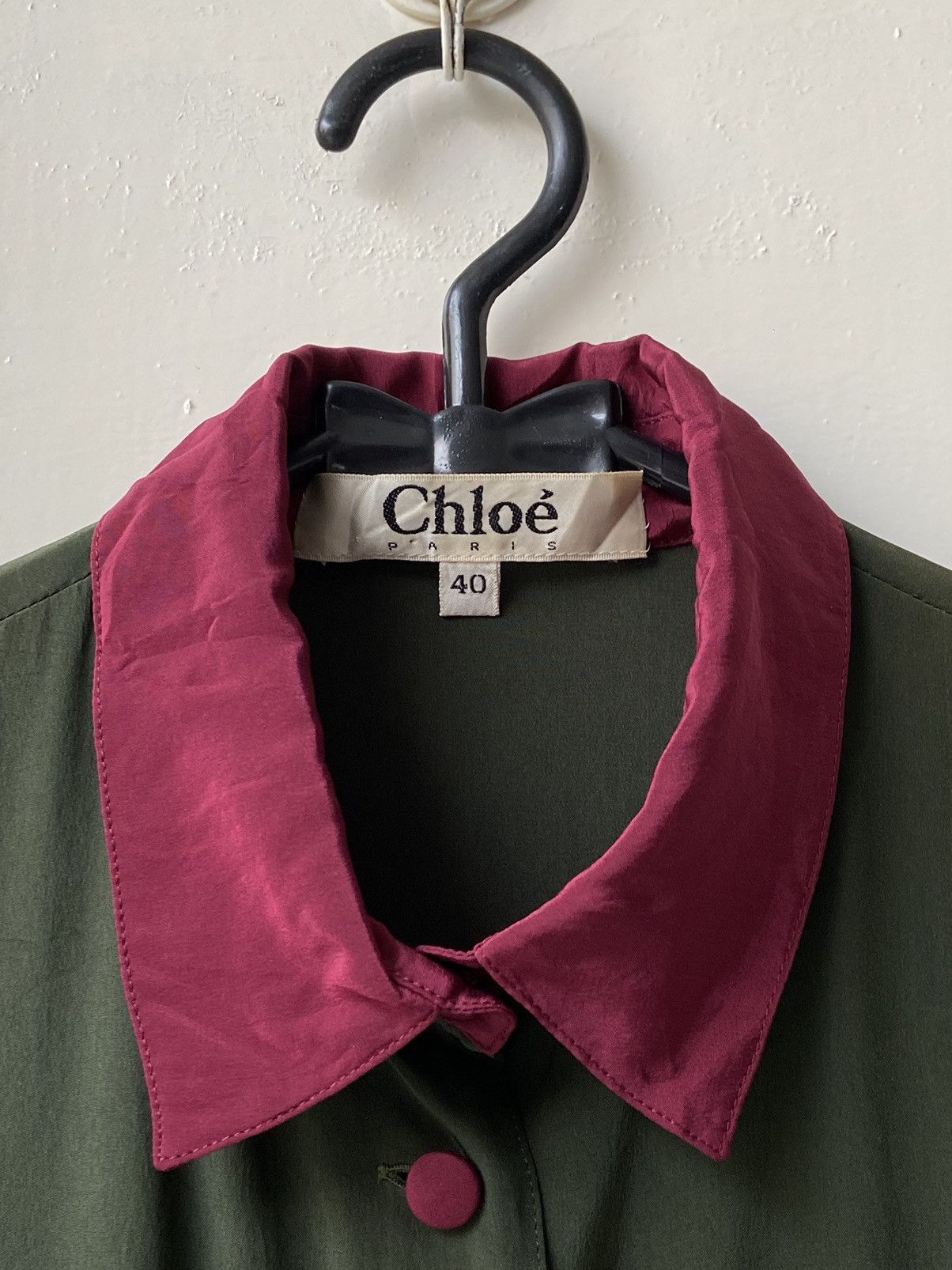 Chloe CHLOE PARIS Green Blouse Size S / US 4 / IT 40 - 13 Thumbnail