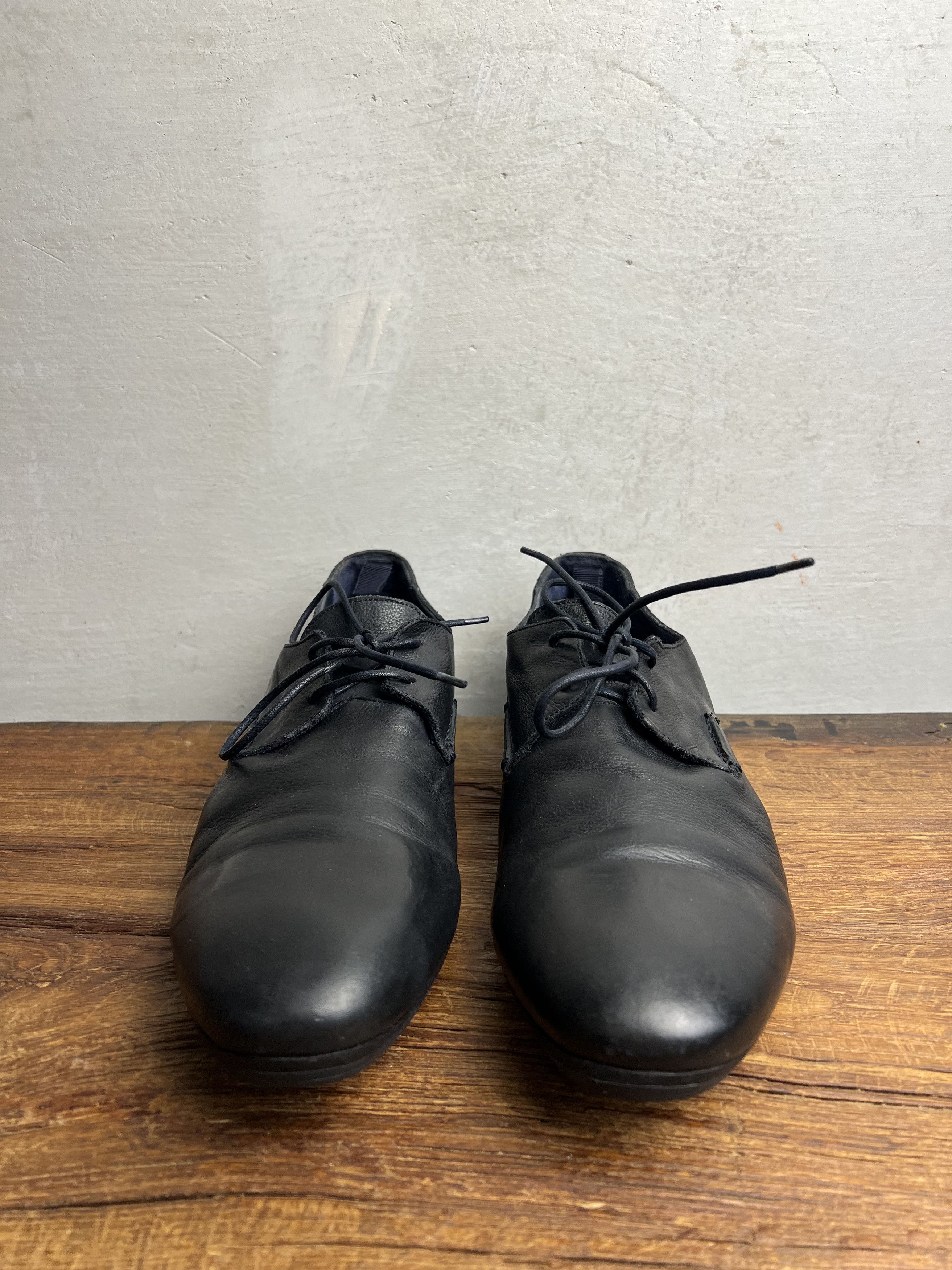Alexander McQueen Alexander Mcqueen Black Leather Derby Shoes Size US 11 / EU 44 - 6 Thumbnail
