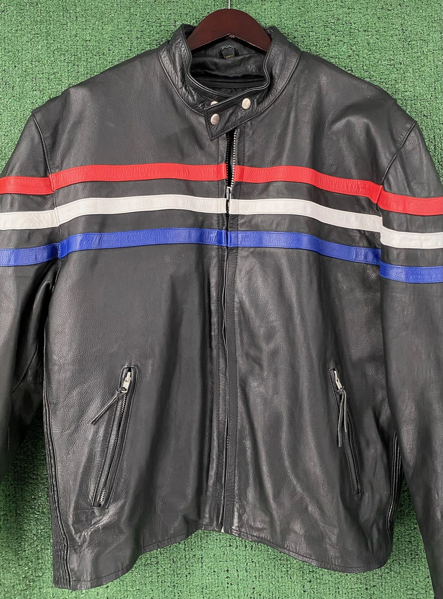 Vintage Y2K Hot Leathers Cafe Racer Motorcycle Leather Jacket XL Size US XL / EU 56 / 4 - 2 Thumbnail