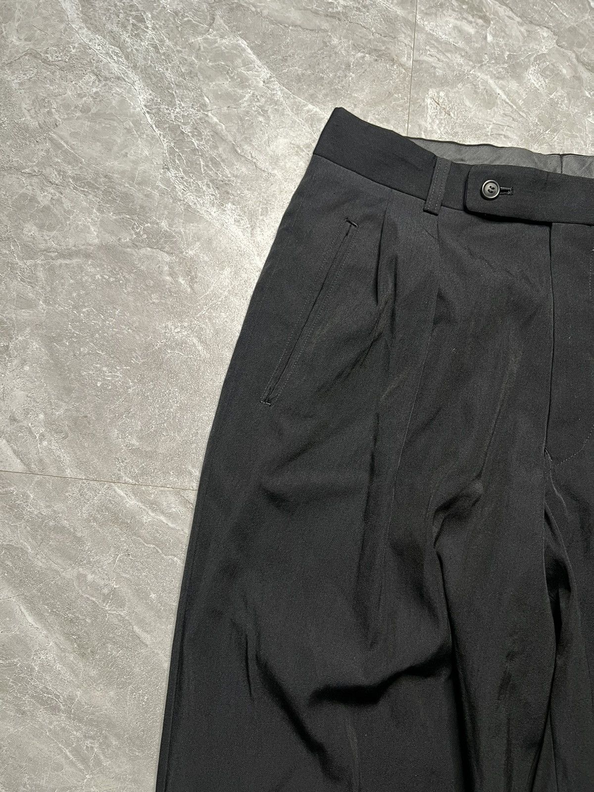 Issey Miyake Issey Miyake F/W 92 Highwaist Wool Nylon Baggy Pants Size US 30 / EU 46 - 5 Thumbnail
