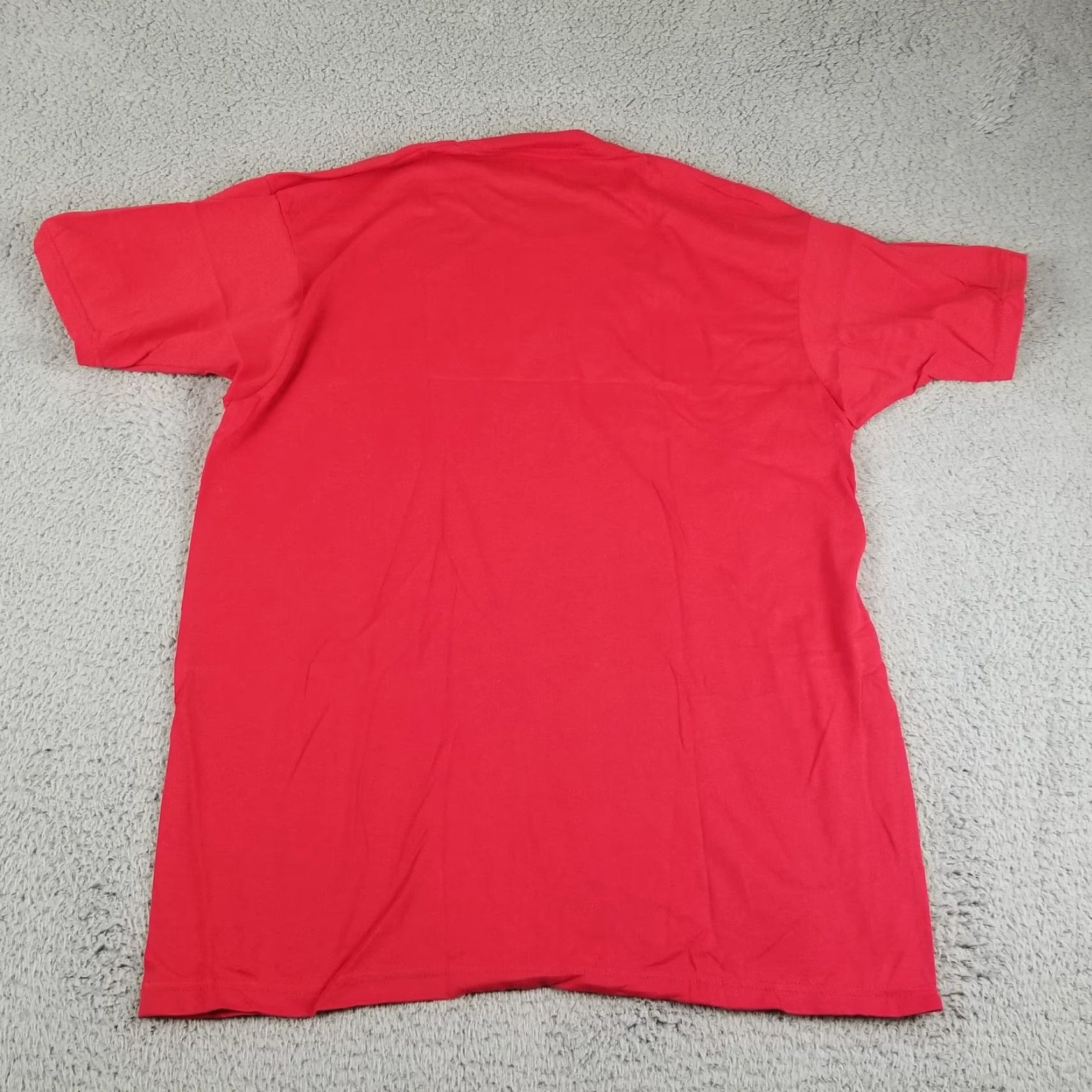 Fruit Of The Loom VINTAGE Fruit of the Loom T-Shirt Adult Large Red Pocket 90s Grunge 1994 USA Mens Size US L / EU 52-54 / 3 - 7 Thumbnail