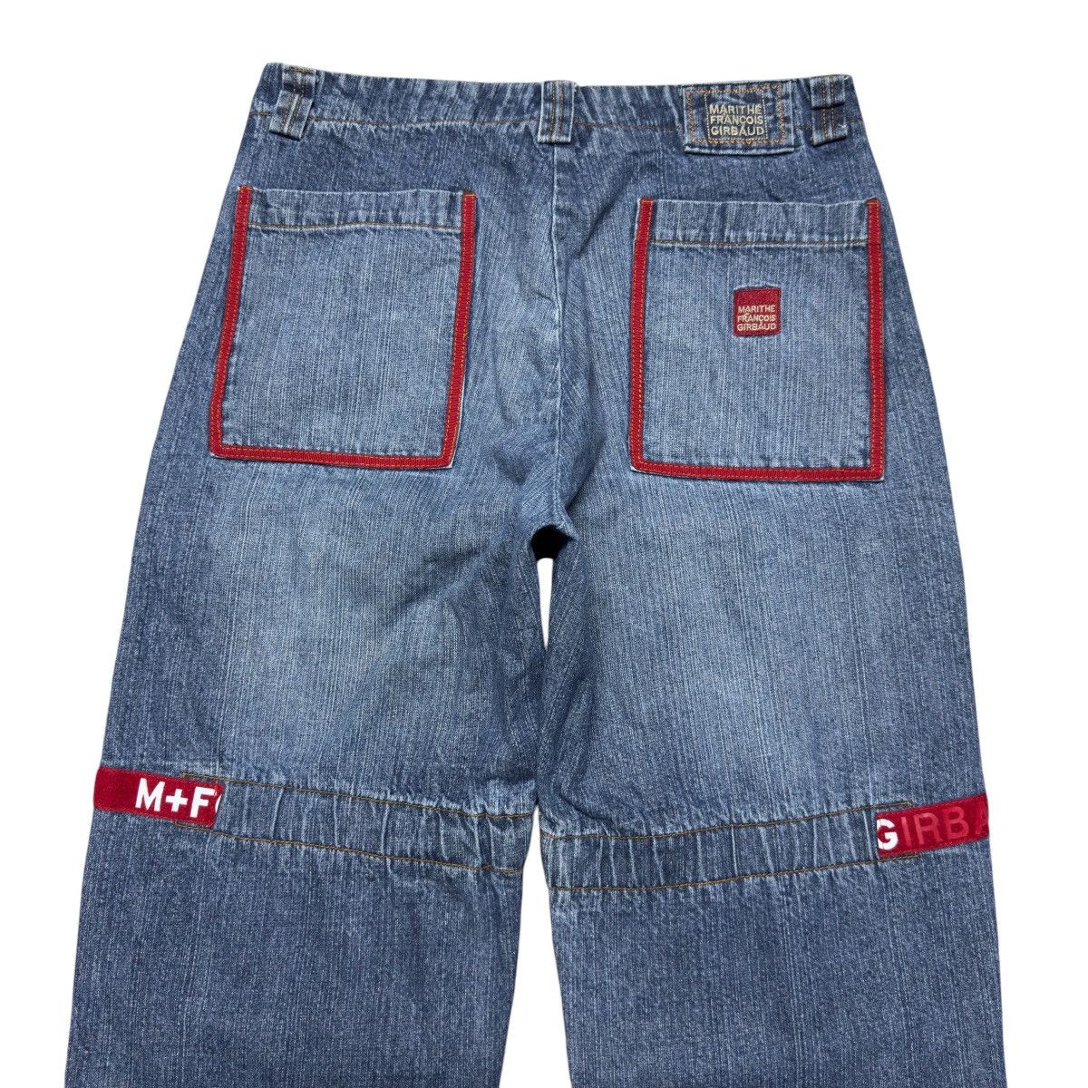 Marithe + Francois Girbaud Marithe Francois Girbaud Velcro Strape Denim Baggy Jeans Size US 36 / EU 52 - 10 Thumbnail
