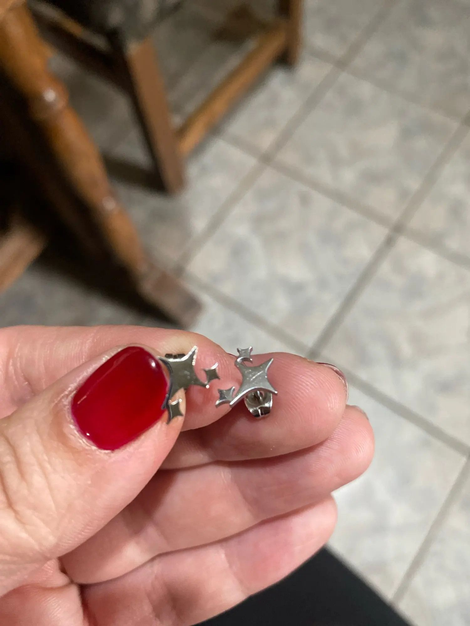 Jewelry Glittering Stud Earrings Charm Stainless Earring Gift Size ONE SIZE - 2 Thumbnail
