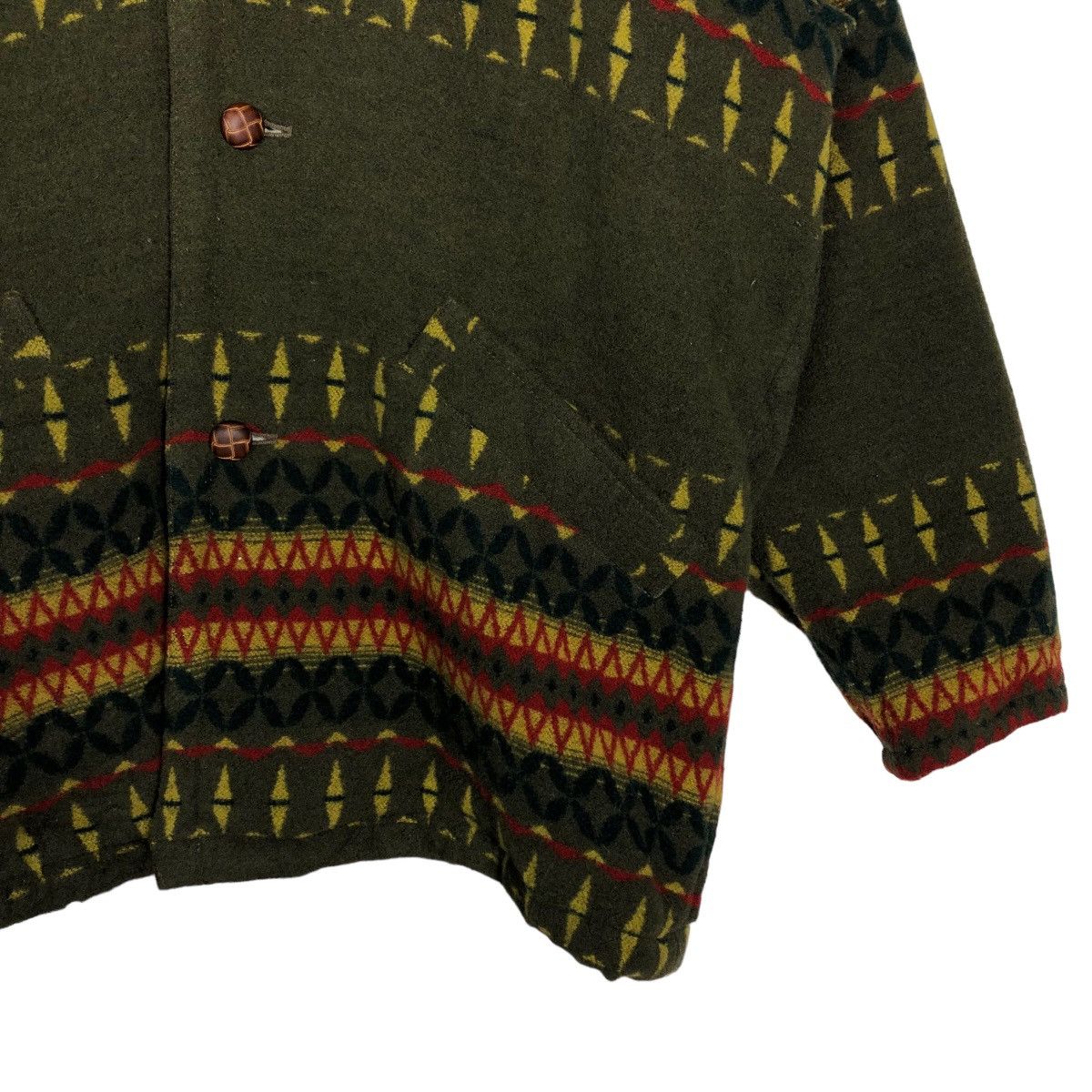 Japanese Brand 🔥90’s Vintage Wool Jacket Navajo Aztec Design Horse Power Size US L / EU 52-54 / 3 - 5 Thumbnail