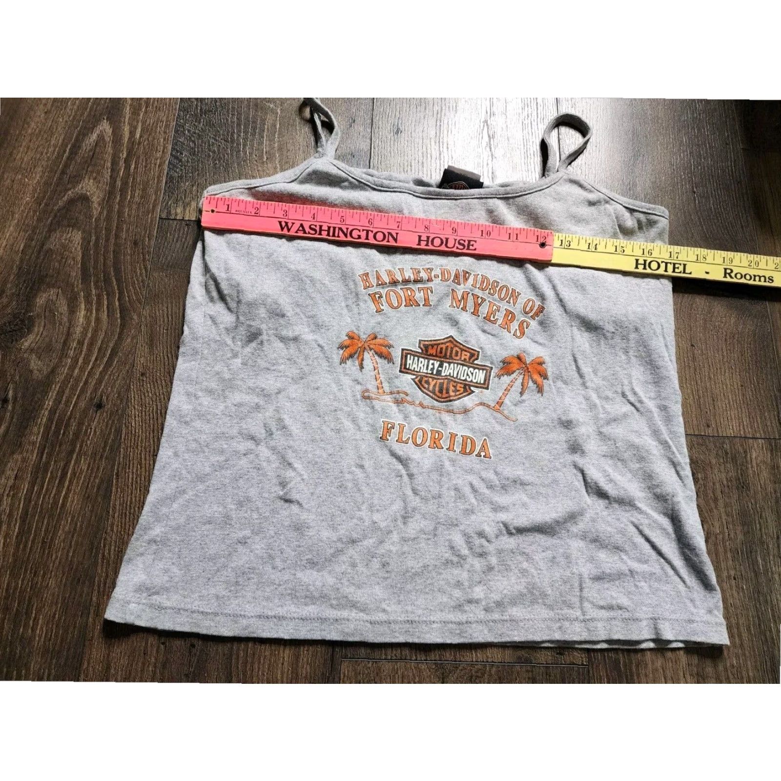 Harley Davidson VINTAGE Harley Davidson Gray Graphic T-Shirt Top Womens XL 90s Retro Size XL / US 12-14 / IT 48-50 - 3 Thumbnail