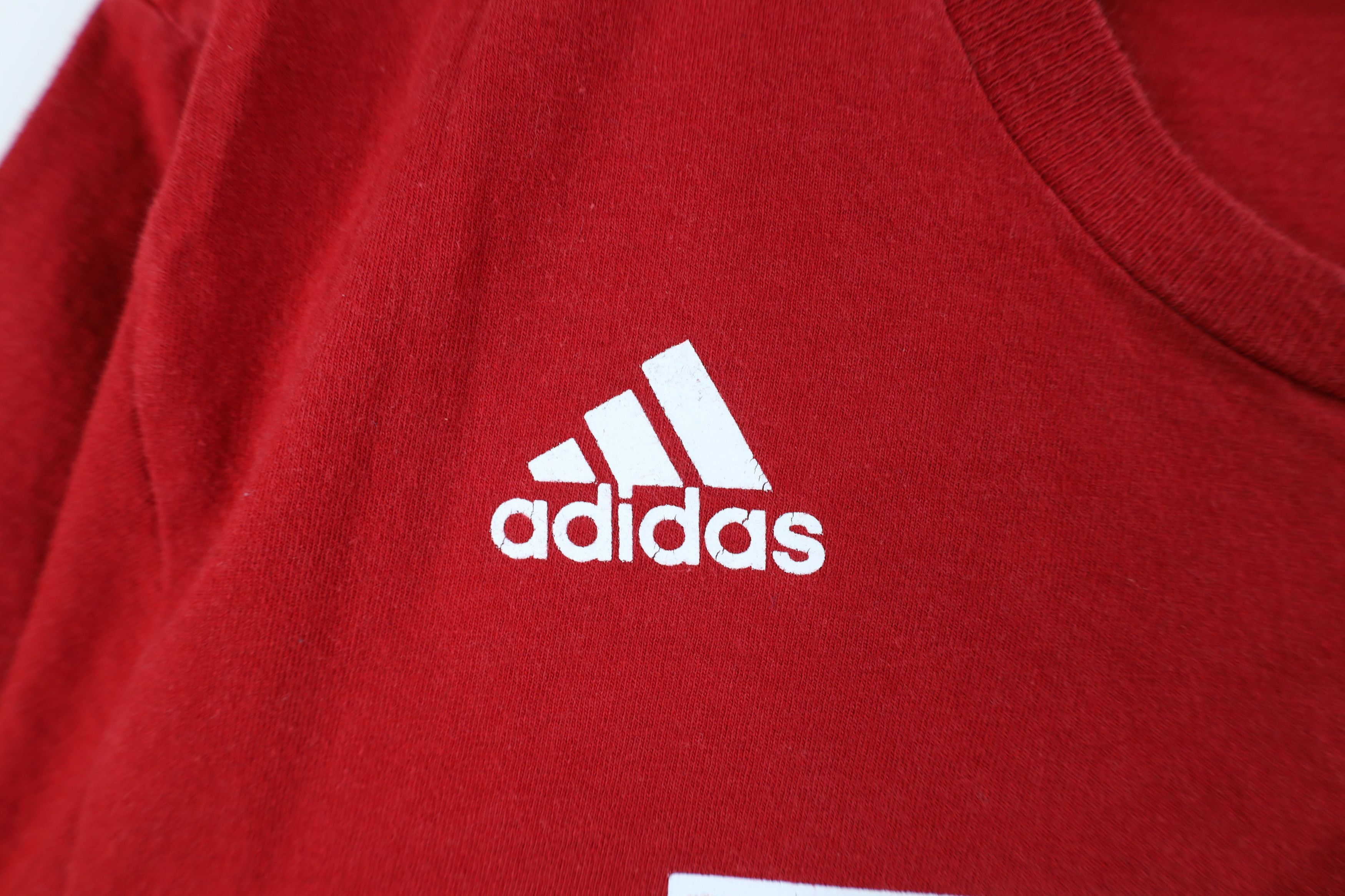 Adidas Adidas New York Red Bull Soccer Jersey T-Shirt Red Cotton Size US M / EU 48-50 / 2 - 5 Thumbnail