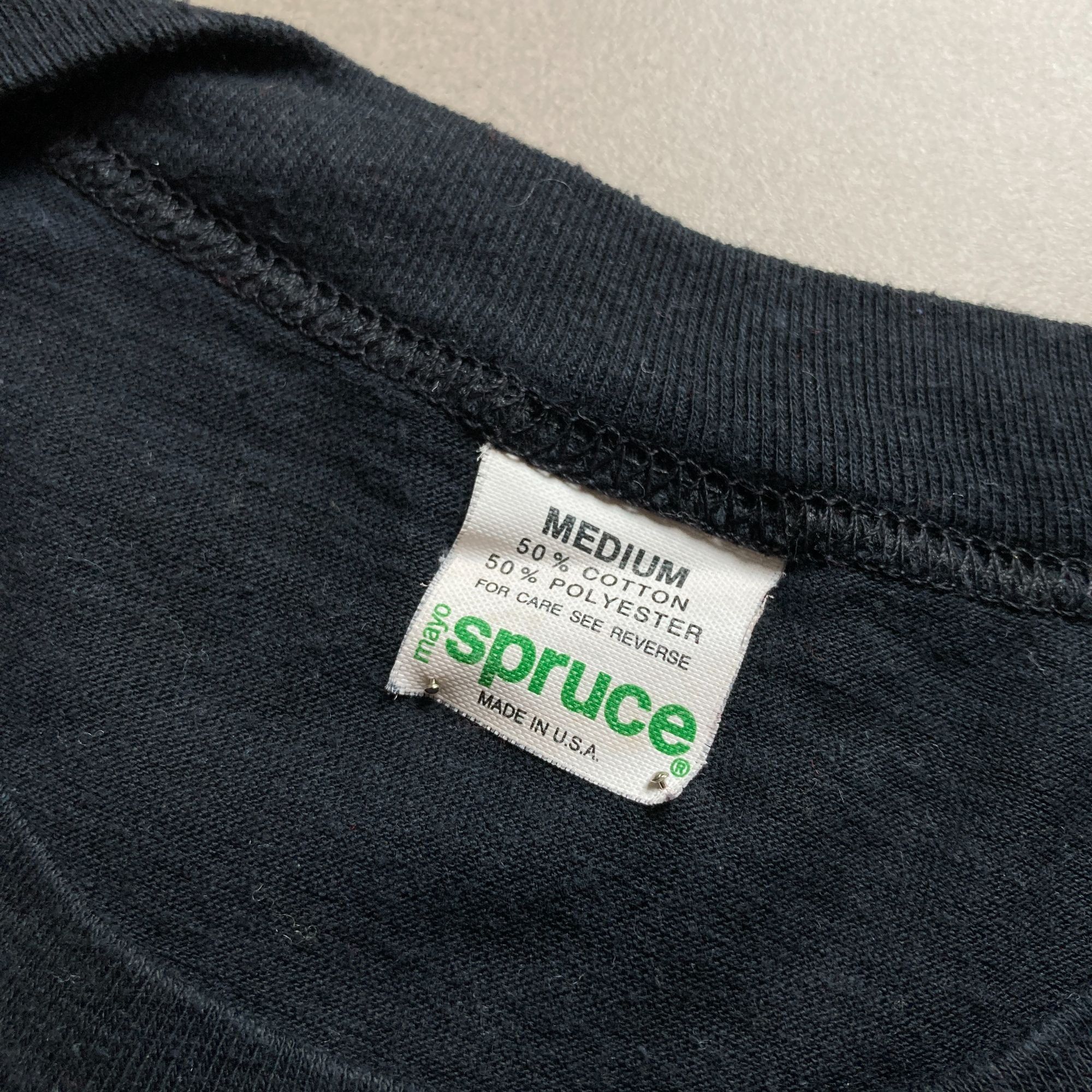 Spruce Vintage 1983 Eric Clapton U.K. European Tour T-Shirt Black M Size US S / EU 44-46 / 1 - 3 Thumbnail