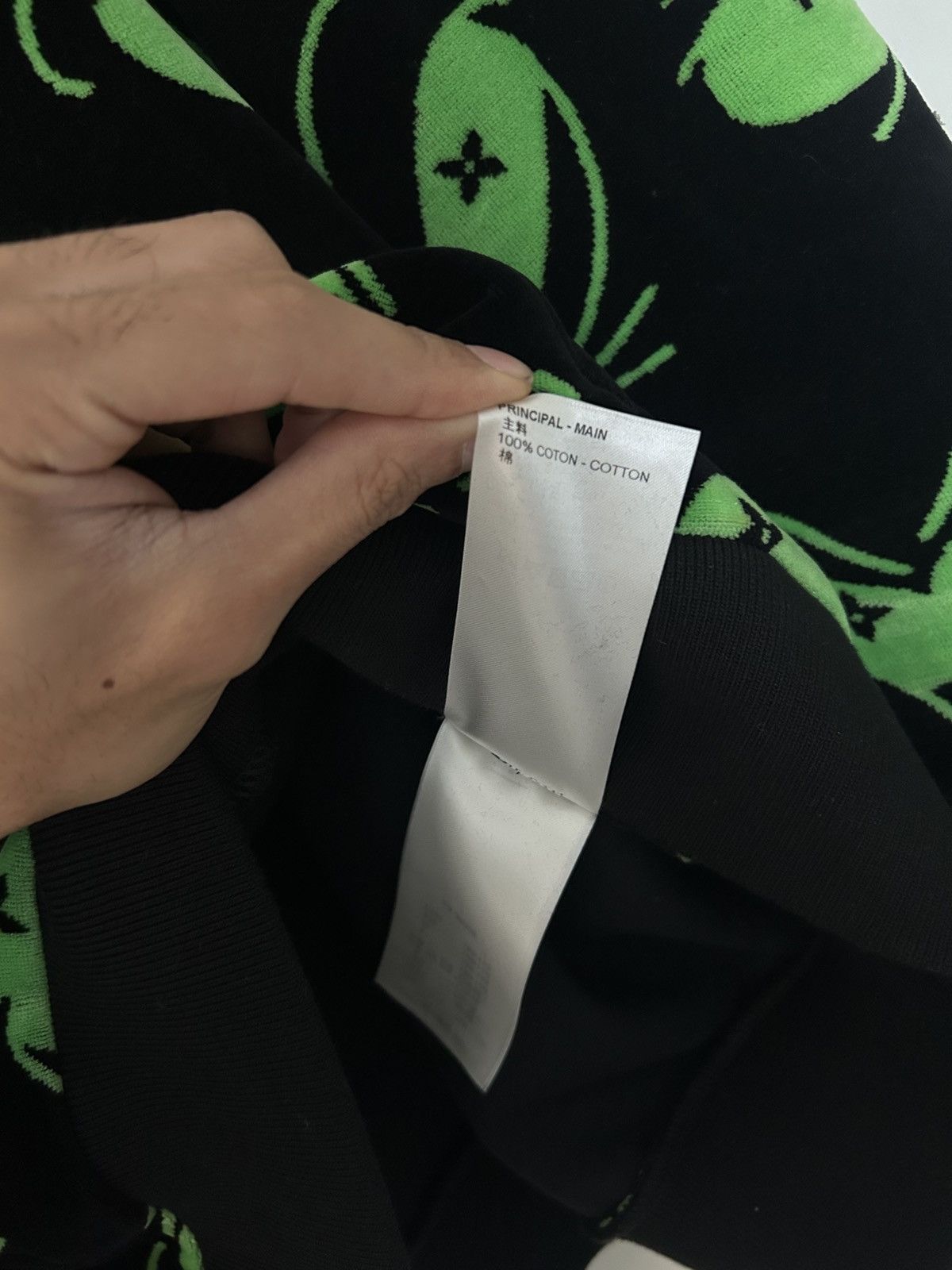 Louis Vuitton Louis vuitton eyes graphic jacquard hoodie black green Size US XXL / EU 58 / 5 - 8 Thumbnail