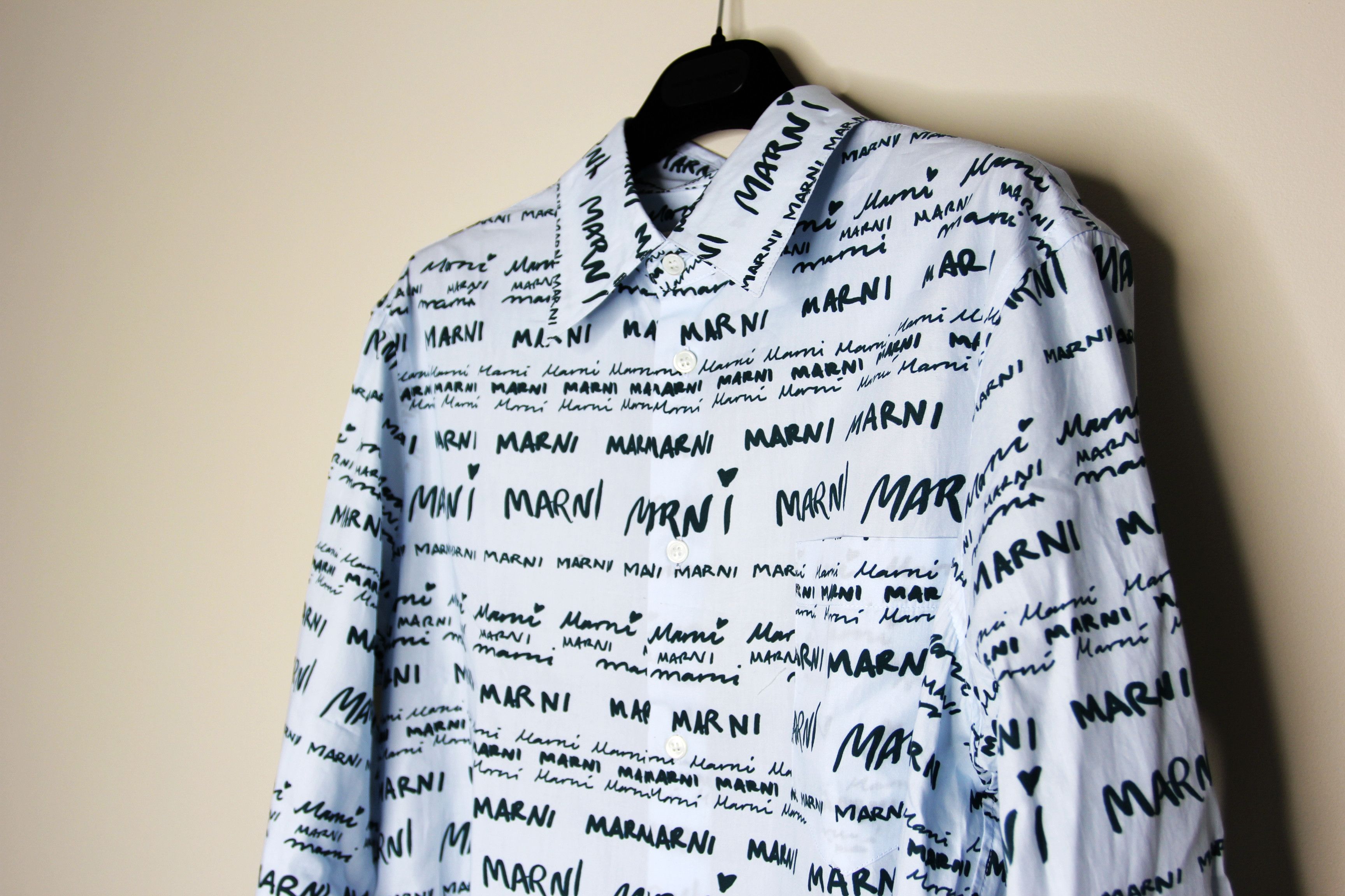 Marni BNWT AW23 MARNI MEGAMARNI POPELINE SHIRT 50 Size US M / EU 48-50 / 2 - 4 Thumbnail