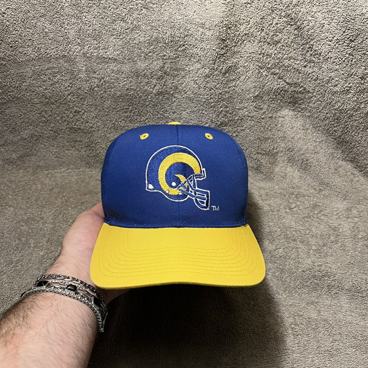 NFL Vintage 90s St Louis Rams SnapBack Hat NFL Football Logo Size ONE SIZE - 2 Thumbnail