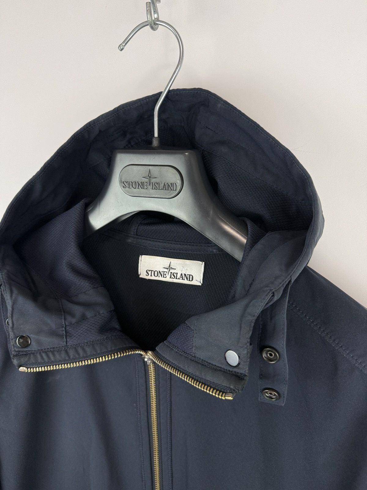 Stone Island Navy Blue Stone Island Light Soft Shell-R Jacket Size US L / EU 52-54 / 3 - 5 Thumbnail