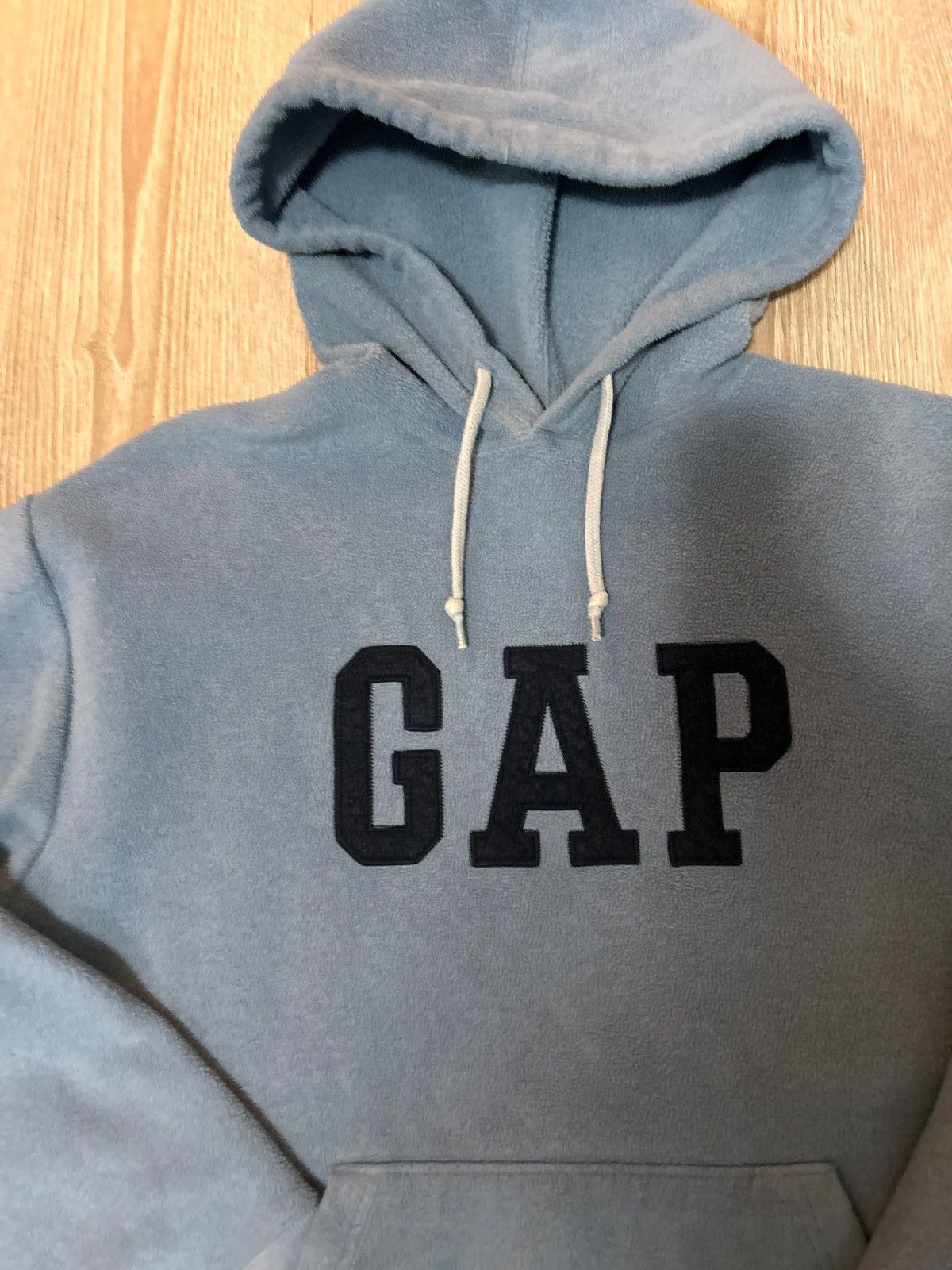 Gap Y2K GAP Fleece Baby Blue Cozy Baggy Hoodie Size US M / EU 48-50 / 2 - 2 Thumbnail