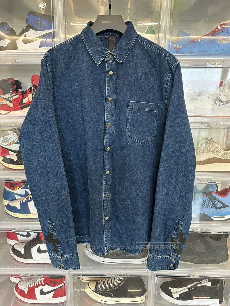 Chrome Hearts CHROME HEARTS Size XXL Cross-skin denim shirt Size US XXL / EU 58 / 5 - 1 Thumbnail