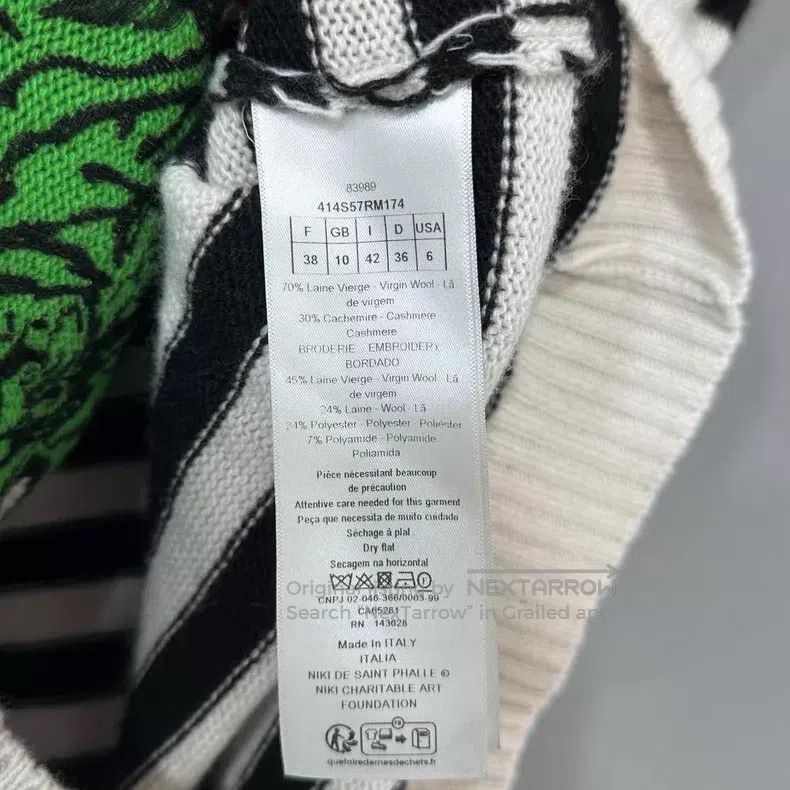 Dior Dior Striped embroidered little dinosaur sweater Size XS / US 0-2 / IT 36-38 - 5 Thumbnail