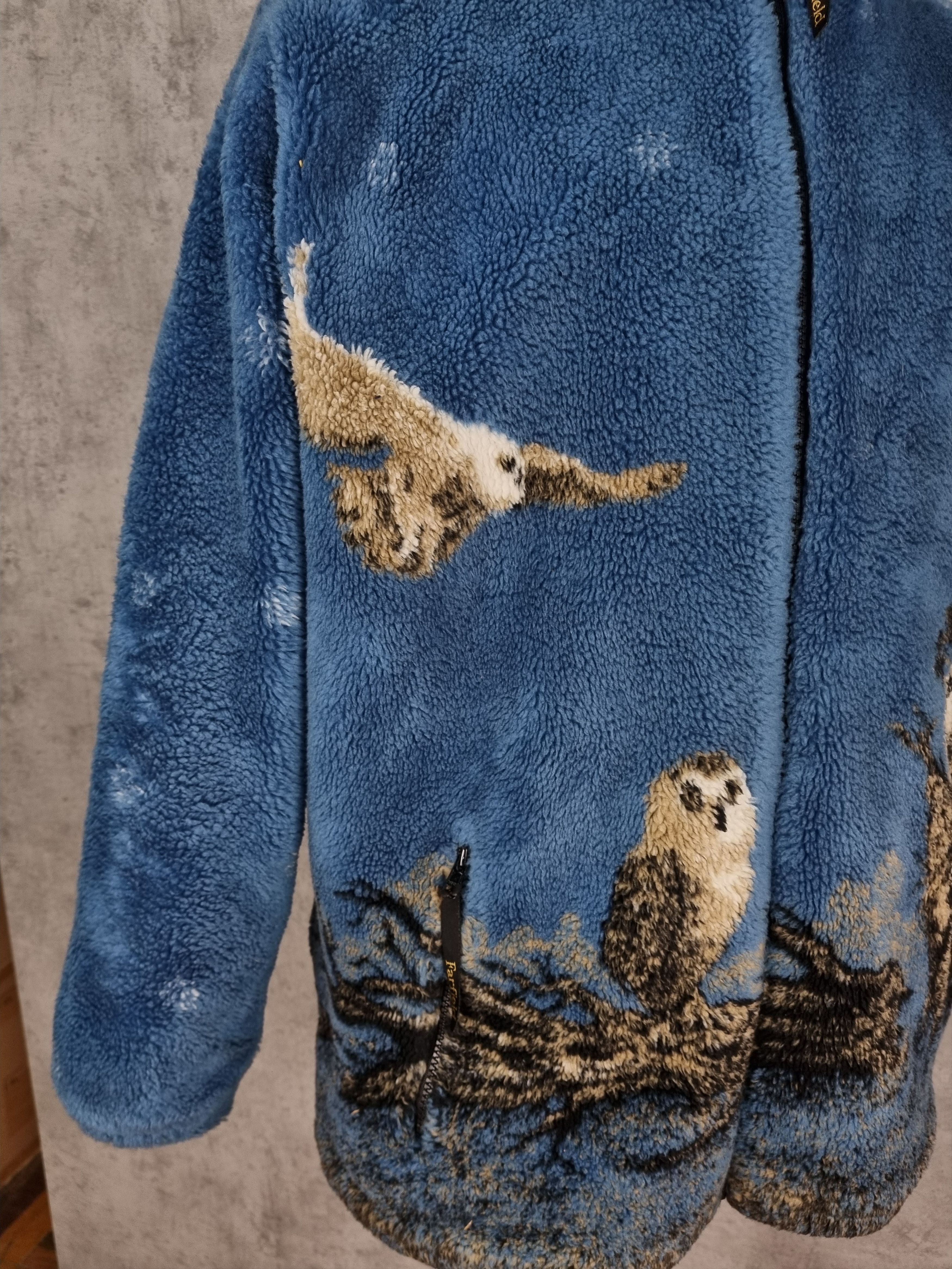 Vintage Owl Family Print Vintage Fleece Size US XL / EU 56 / 4 - 15 Thumbnail