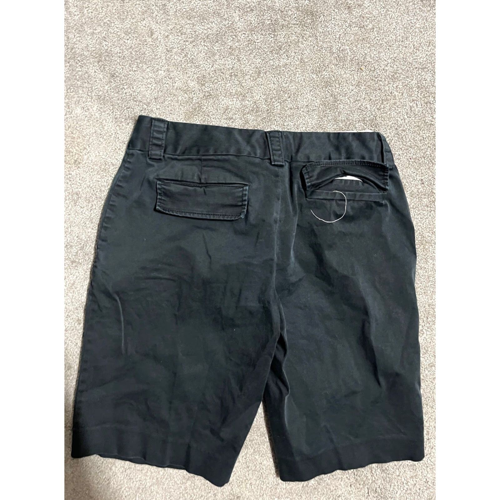 Banana Republic Banana Republic Black Solid Chino Stretch Shorts Size 4 Flat Front Womens Size 27" / US 4 / IT 40 - 2 Thumbnail