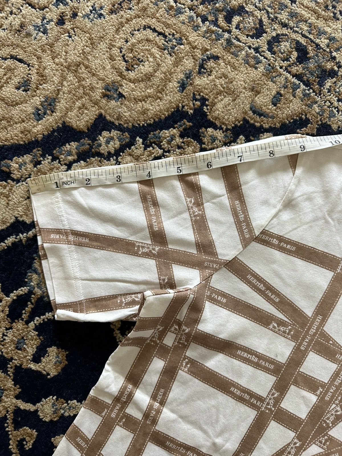 Hermes × Maison Margiela 1990s Hermes by Martin Margiela Ribbon Cut & Sewn Tshirt Size US S / EU 44-46 / 1 - 10 Thumbnail
