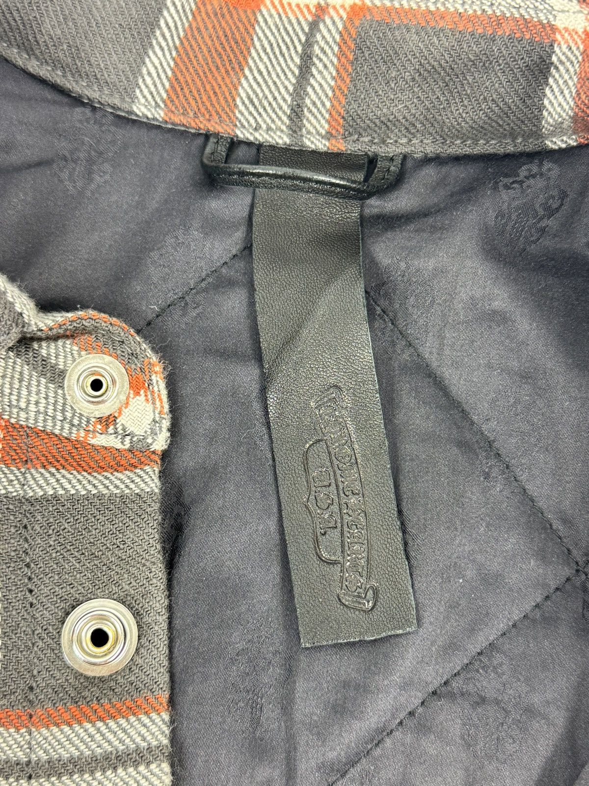 Chrome Hearts PADEED CHECKED OVERSHIRT WITH SILVER BUTTONS Size US L / EU 52-54 / 3 - 9 Thumbnail