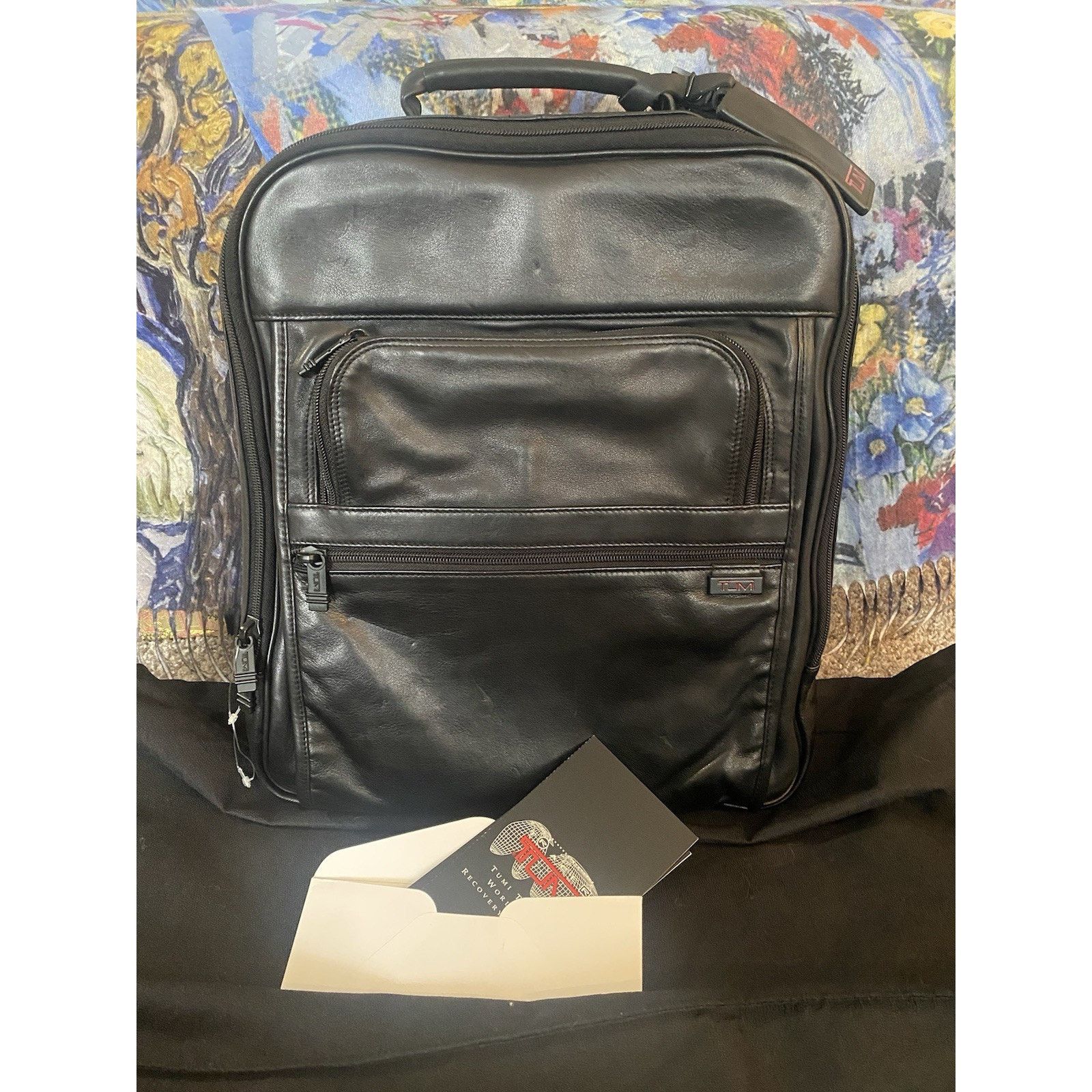 Tumi Tumi slim briefpack laptop blk leather 15 1/2 x 14 x 5, NWT Size ONE SIZE - 1 Thumbnail