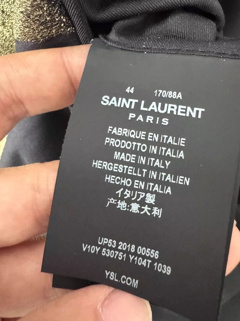 Saint Laurent Paris SAINT LAURENT Gold Thread Blazer Size US M / EU 48-50 / 2 - 6 Thumbnail