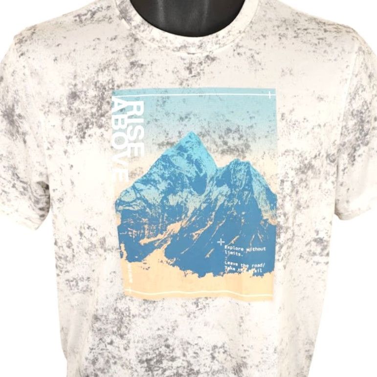 Old Navy VINTAGE Mountain Climbing T Shirt Mens Size Small Gray Hiking Rise Above Old Navy Active Size US S / EU 44-46 / 1 - 2 Thumbnail