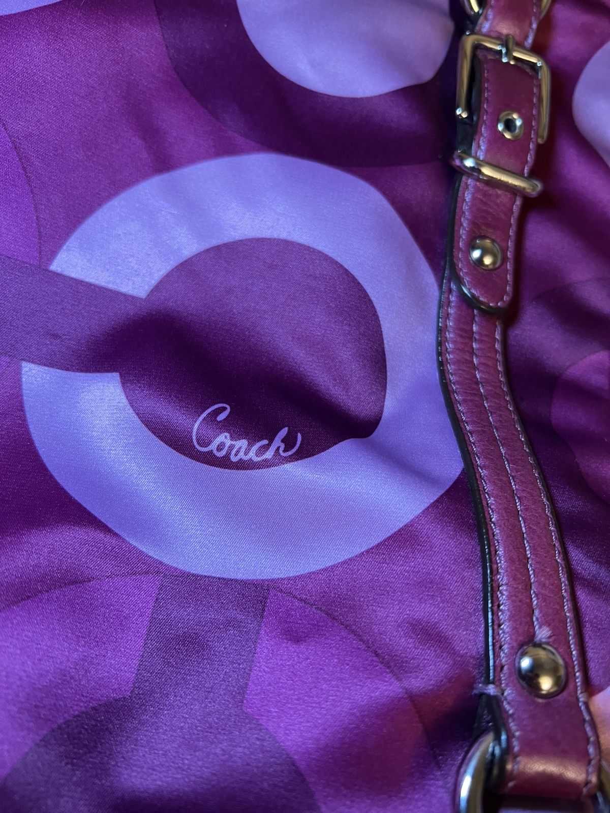 Coach Vintage Coach Large “Alexandra” Riley Op Art satchel handbag Size ONE SIZE - 5 Thumbnail