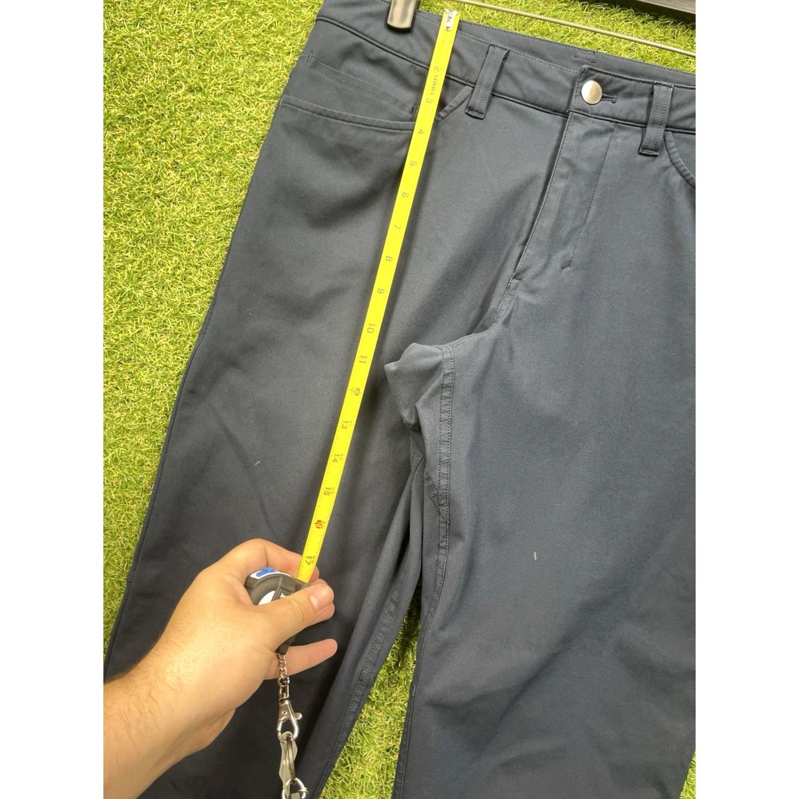Lululemon Lululemon ABC Classic Fit Warpstreme Pants Mens 31 Blue 5-Pocket Stretch Chino Straight Inseam 30 Regular Size Type Pants Mens Size US 31 - 4 Thumbnail