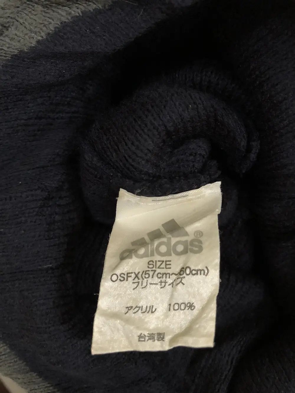 Adidas Vintage Adidas Big logo Beanie Hat Size ONE SIZE - 4 Thumbnail