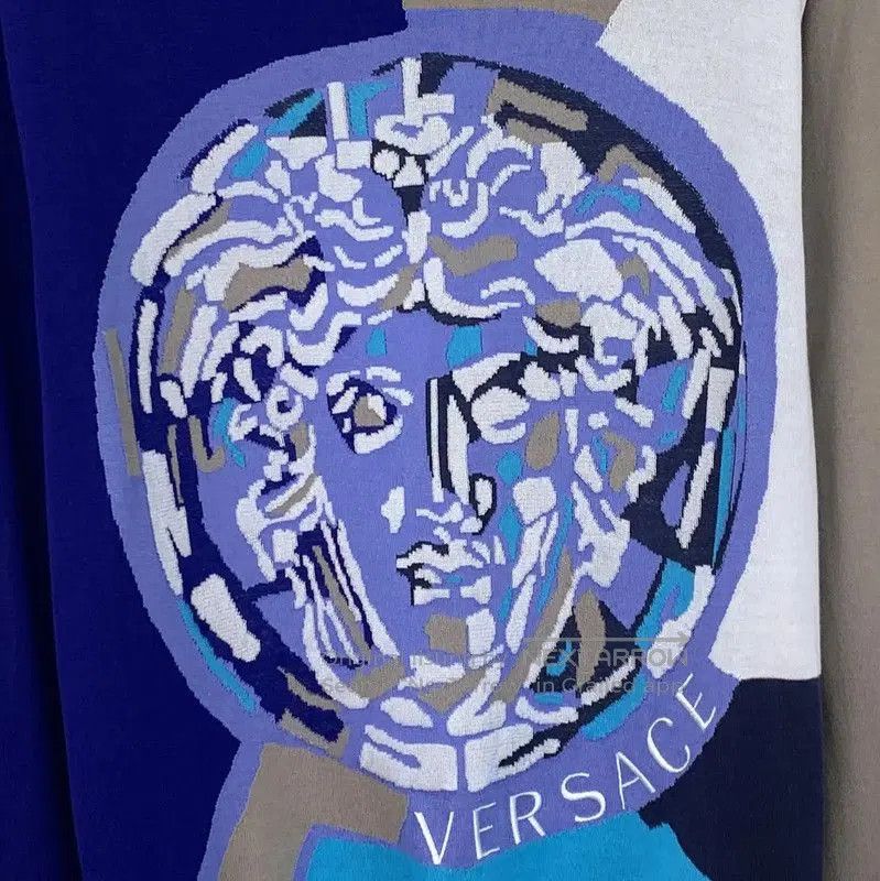 Versace Versace Multicolor Cotton Sweater for Women . Size M / US 6-8 / IT 42-44 - 4 Thumbnail