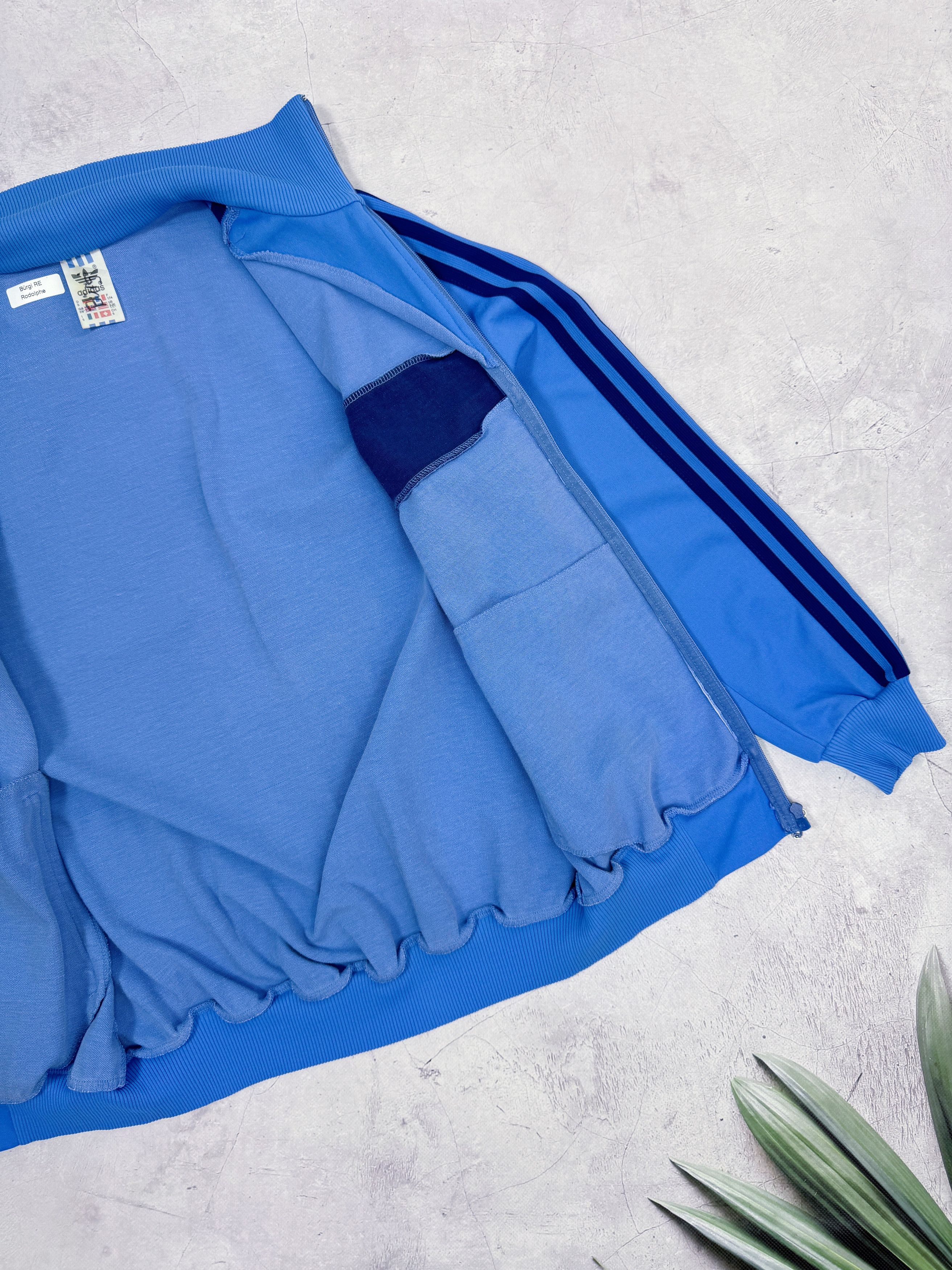 Adidas × Vintage 80s Adidas Track Jacket 100 km Ultra Marathon Biel-Bienne Size US M / EU 48-50 / 2 - 10 Thumbnail