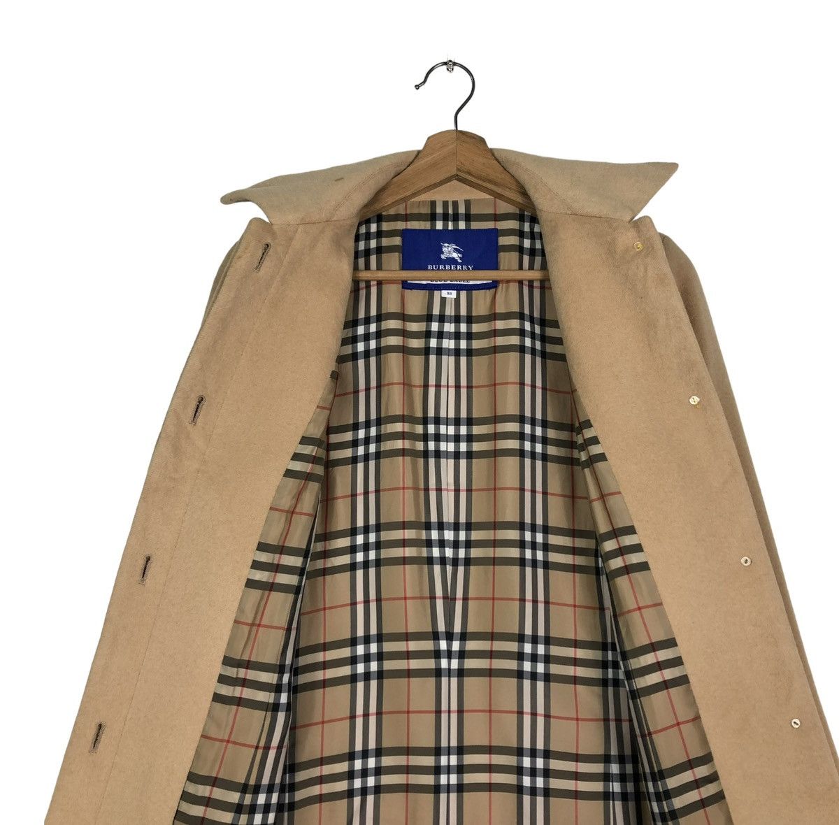 Burberry 🔥VINTAGE BURBERRY LONDON BLUE LABEL WOOL NOVA CHECK Size XS / US 0-2 / IT 36-38 - 15 Thumbnail