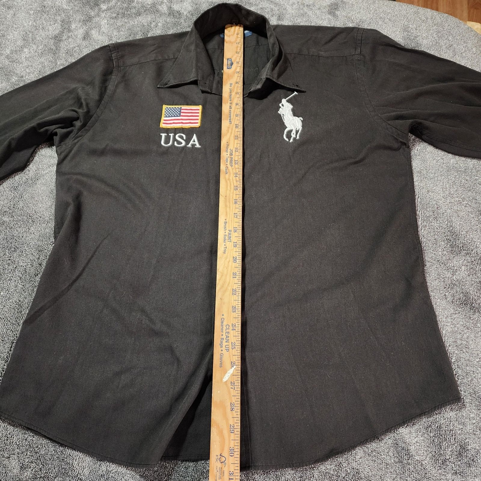 Polo Ralph Lauren Polo USA black long sleeve button up shirt size Large 2344 Size US L / EU 52-54 / 3 - 3 Thumbnail