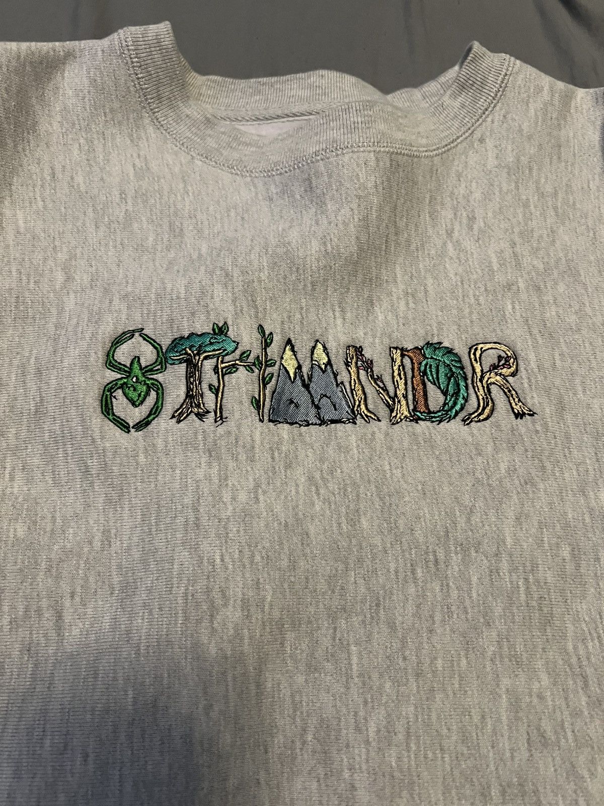 8THWNDR 8thwndr nature logo crewneck sweatshirt grey size medium Size US M / EU 48-50 / 2 - 2 Thumbnail